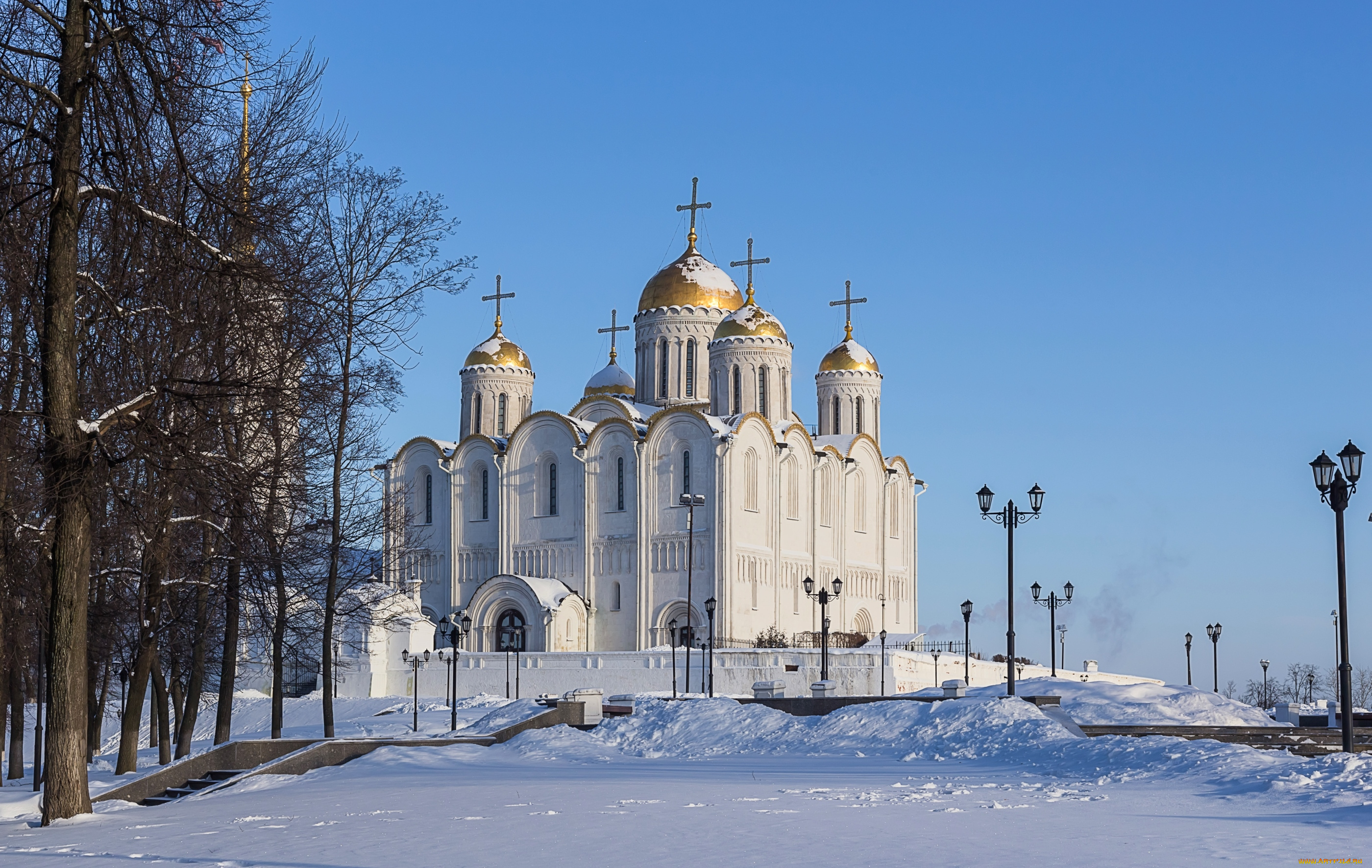 города, -, православные, церкви, , монастыри, зима, собор