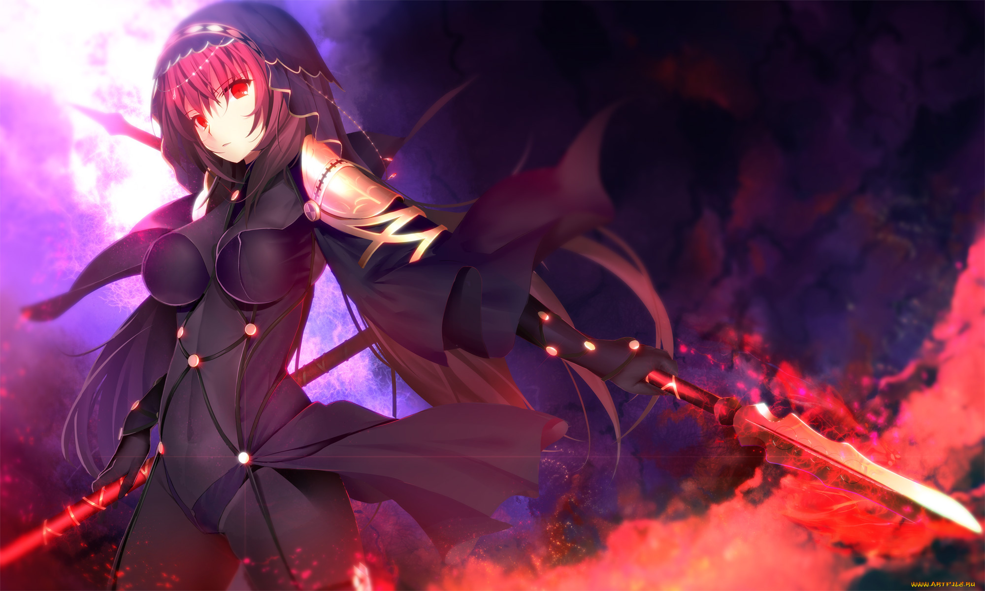 fate, , , grand, order, аниме, fate, stay, night, взгляд, девушка, оружие, фон