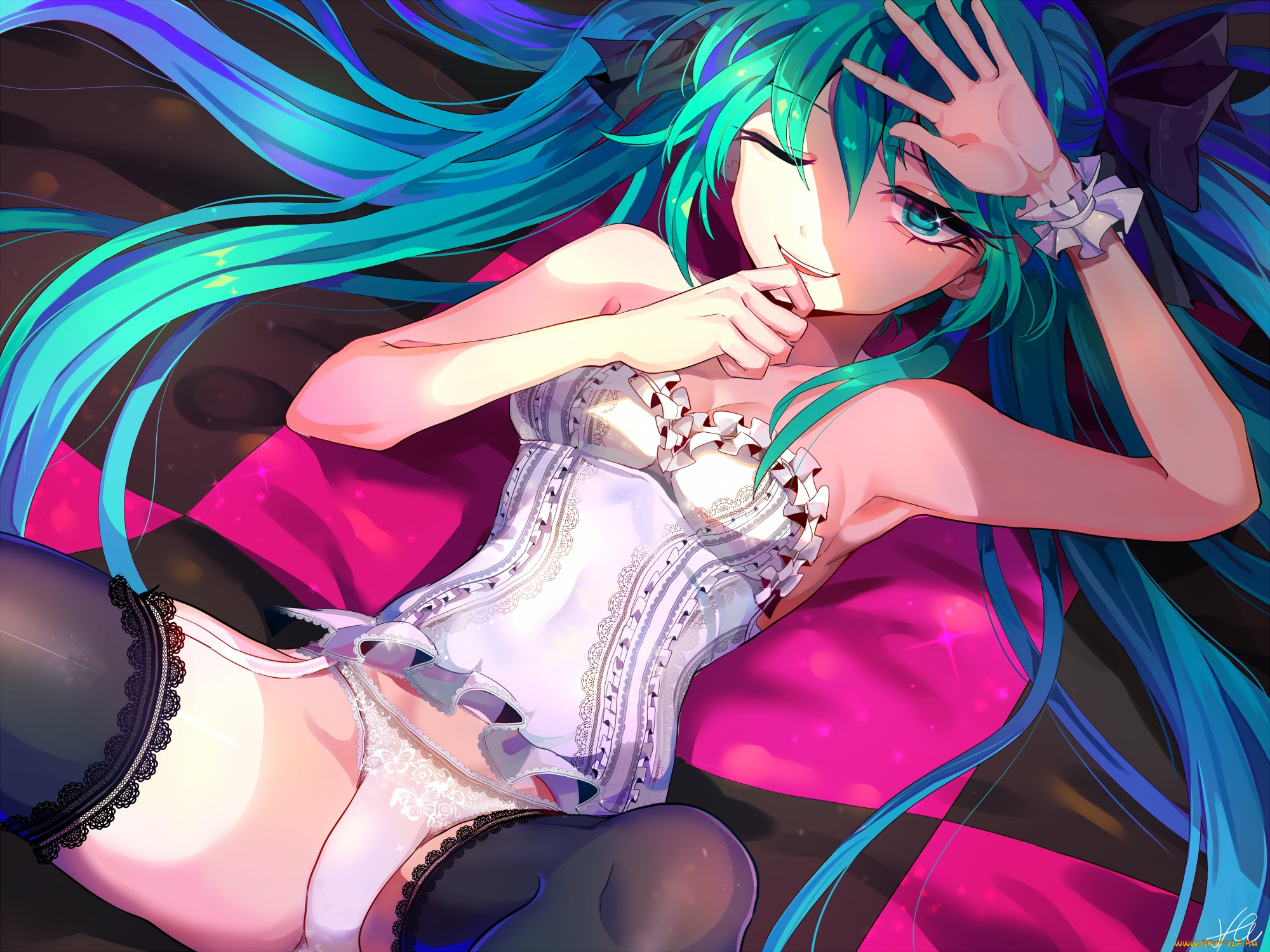 аниме, vocaloid, hatsune, miku, mellchi