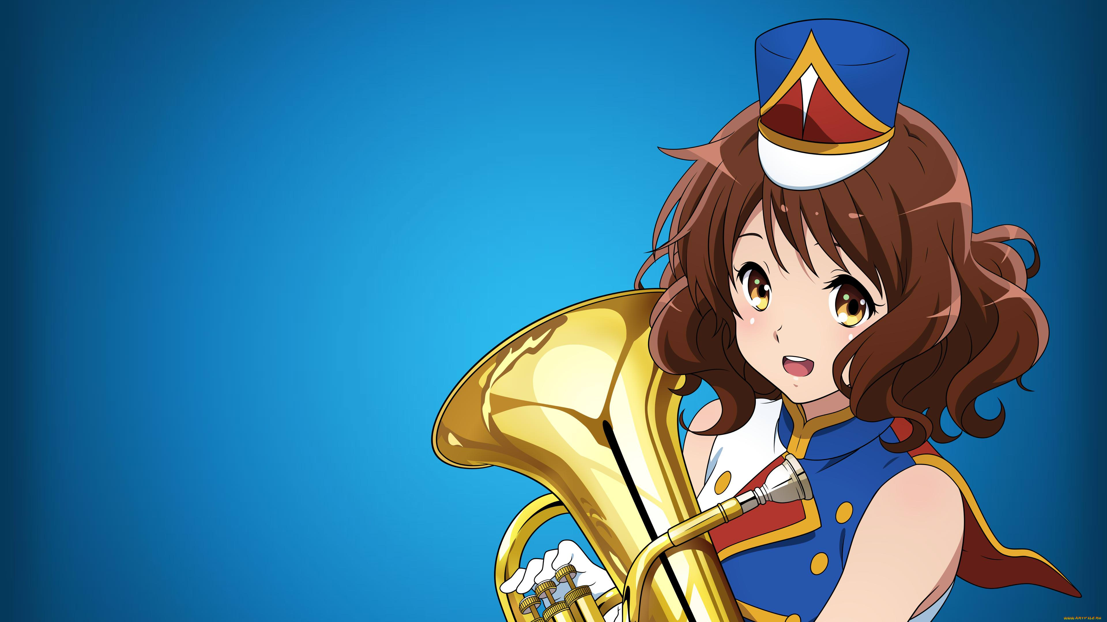 sound, , euphonium, аниме, hibike, euphonium, взгляд, девушка, фон