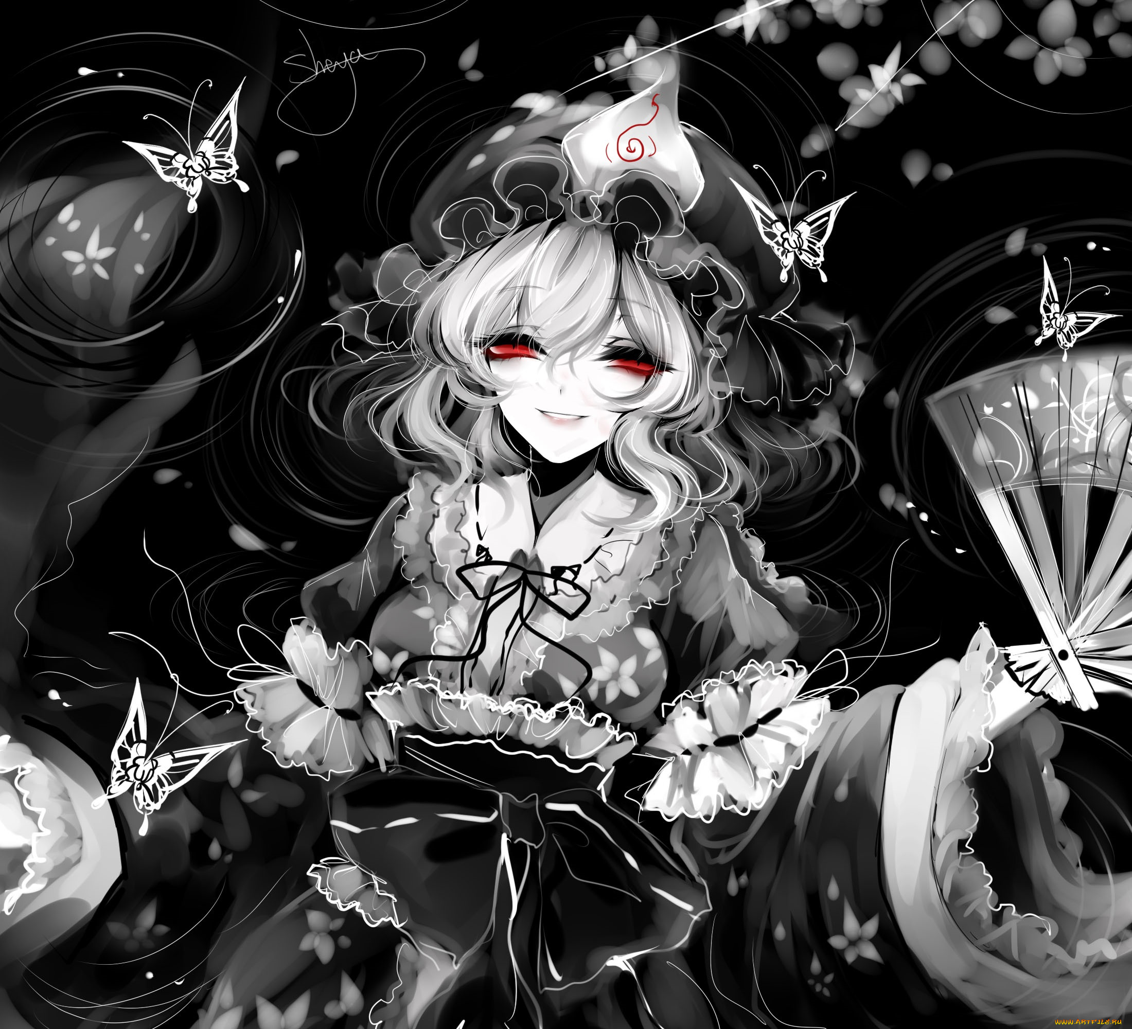 sheya, аниме, touhou, девушка