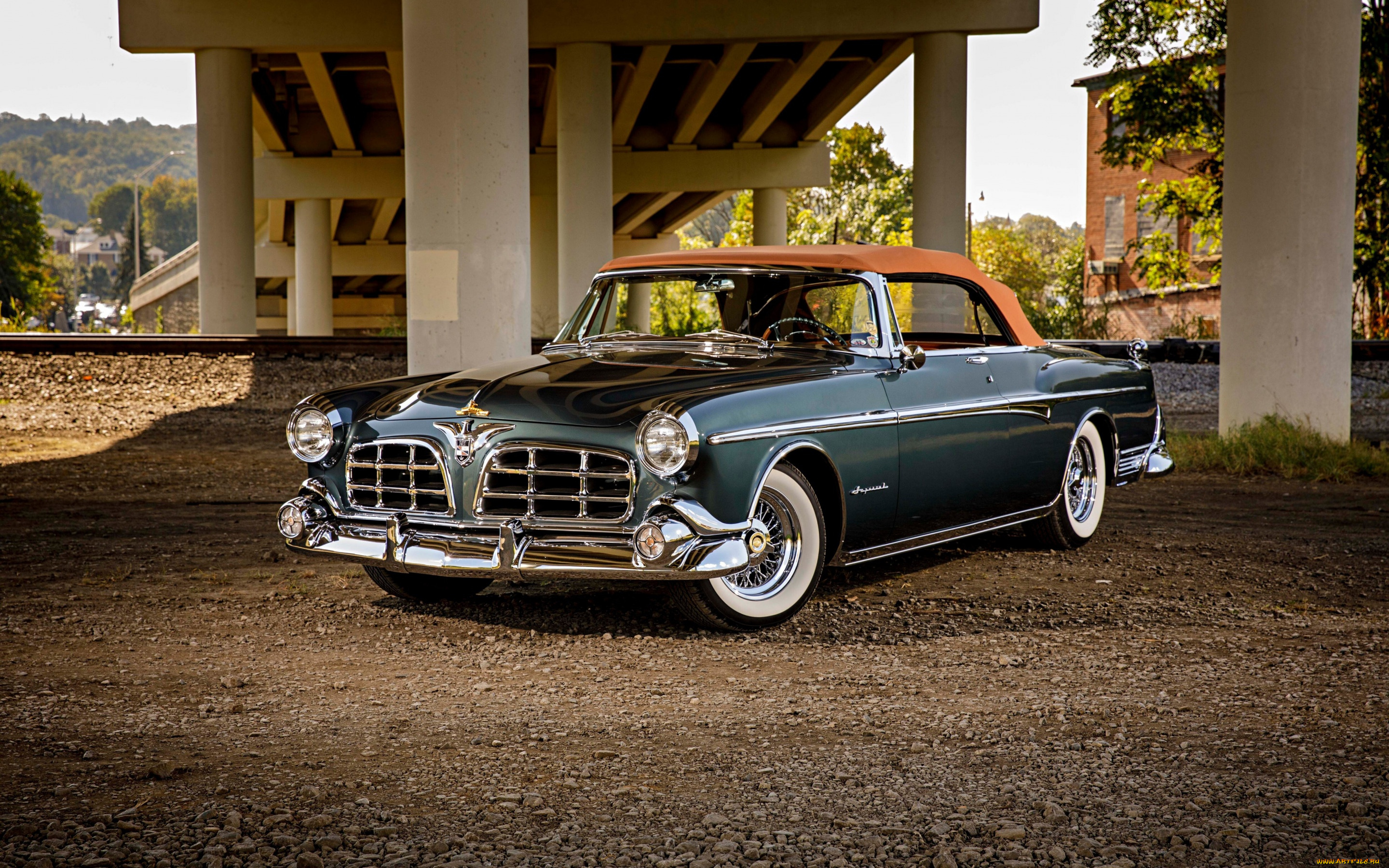 a, phantom, 1955, imperial, convertible, автомобили, -unsort, купе, 1955, imperial, convertible, кабриолет, вид, спереди, экстерьер, ретро