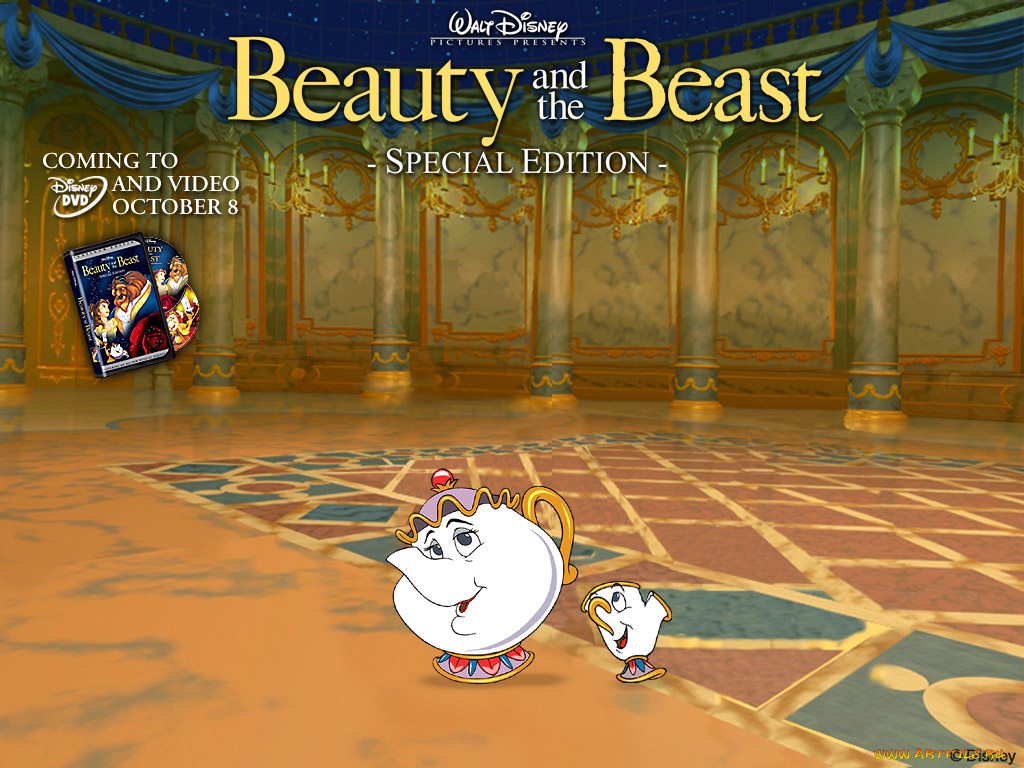 мультфильмы, beauty, and, the, beast