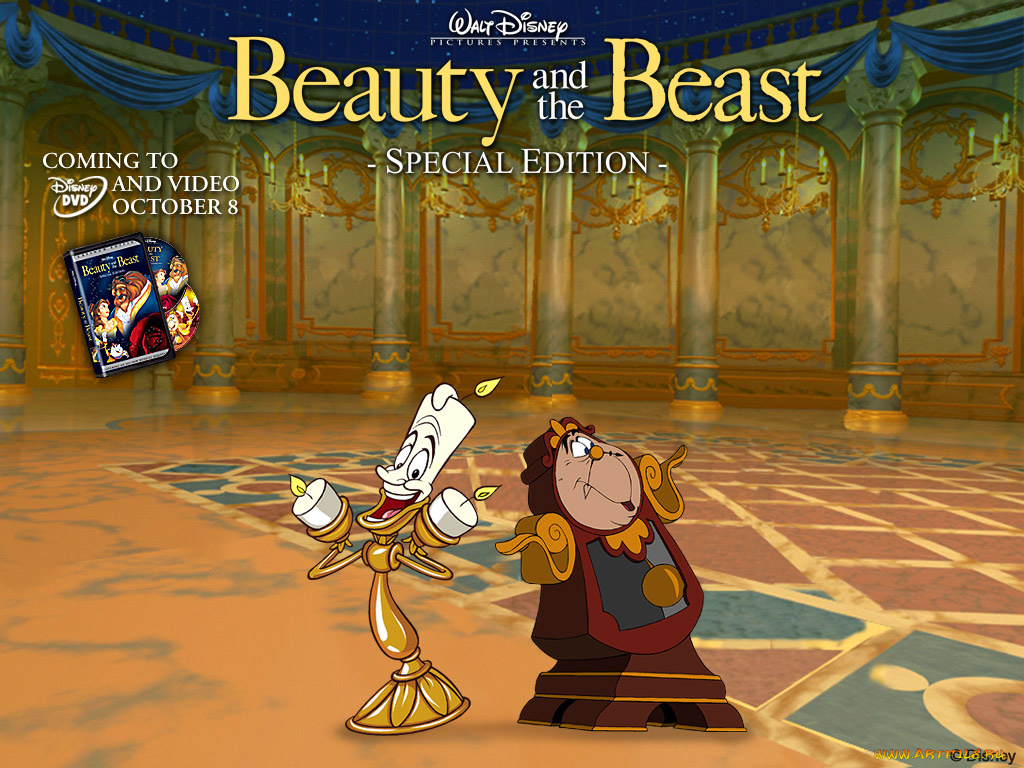 мультфильмы, beauty, and, the, beast