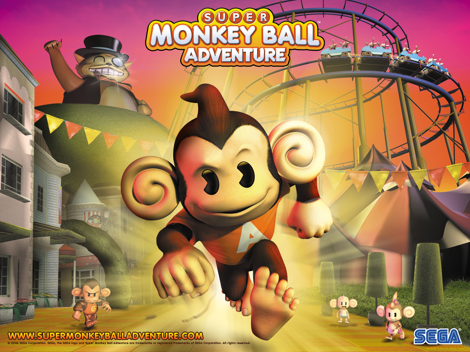 видео, игры, super, monkey, ball, adventure
