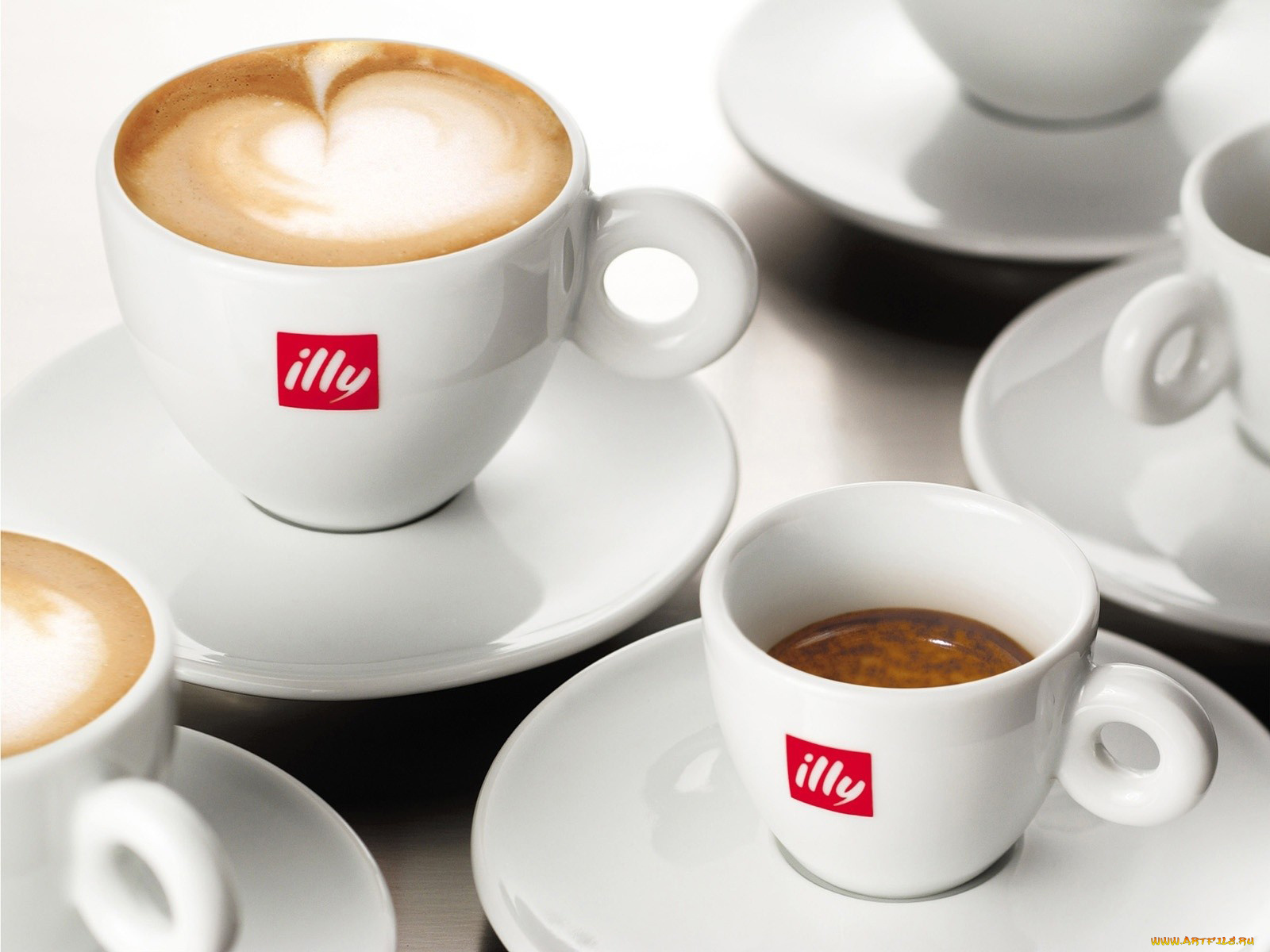 бренды, illy, чашки, блюдца, кофе