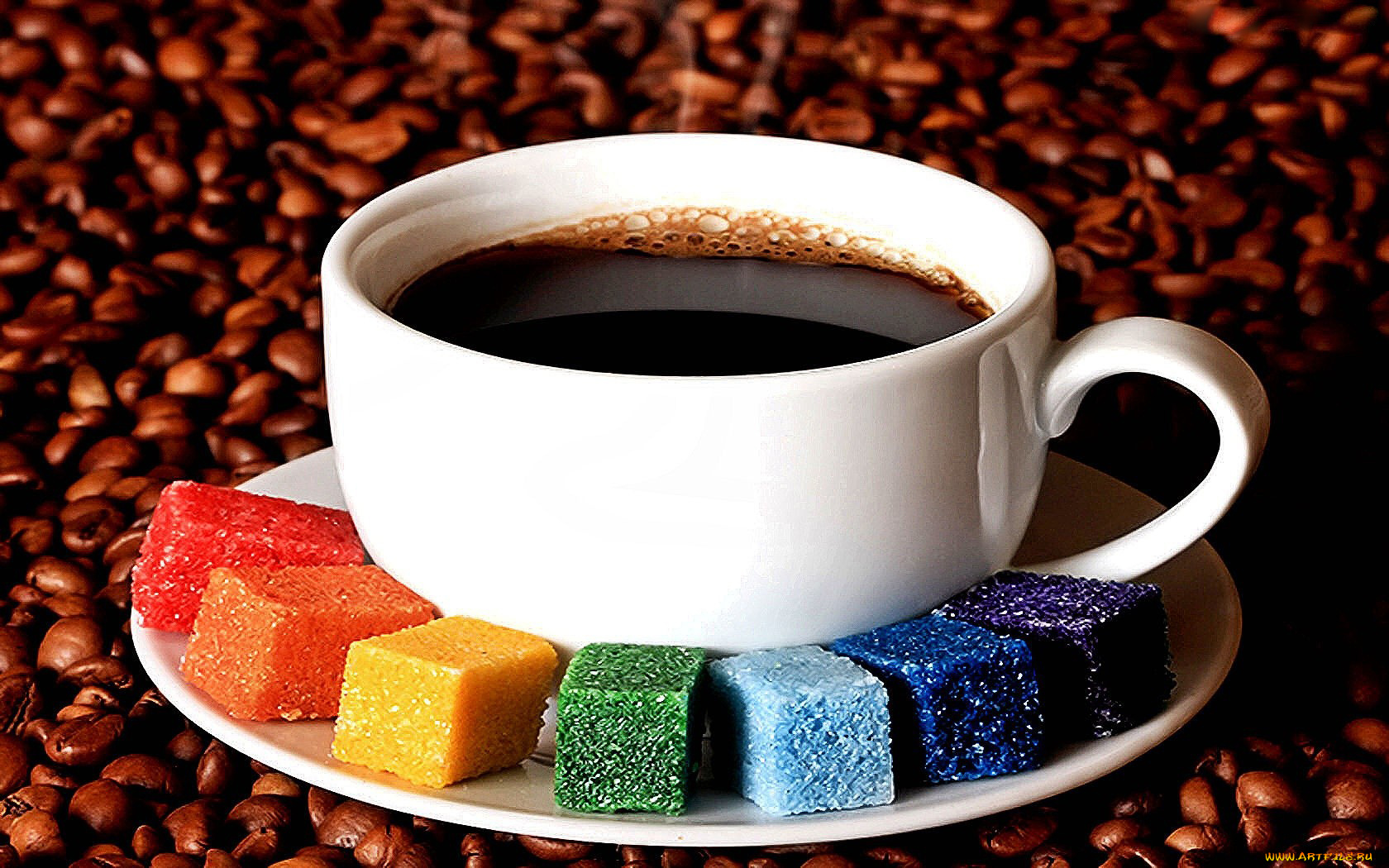 еда, кофе, кофейные, зёрна, чашка, зерна, разноцветный, сахар