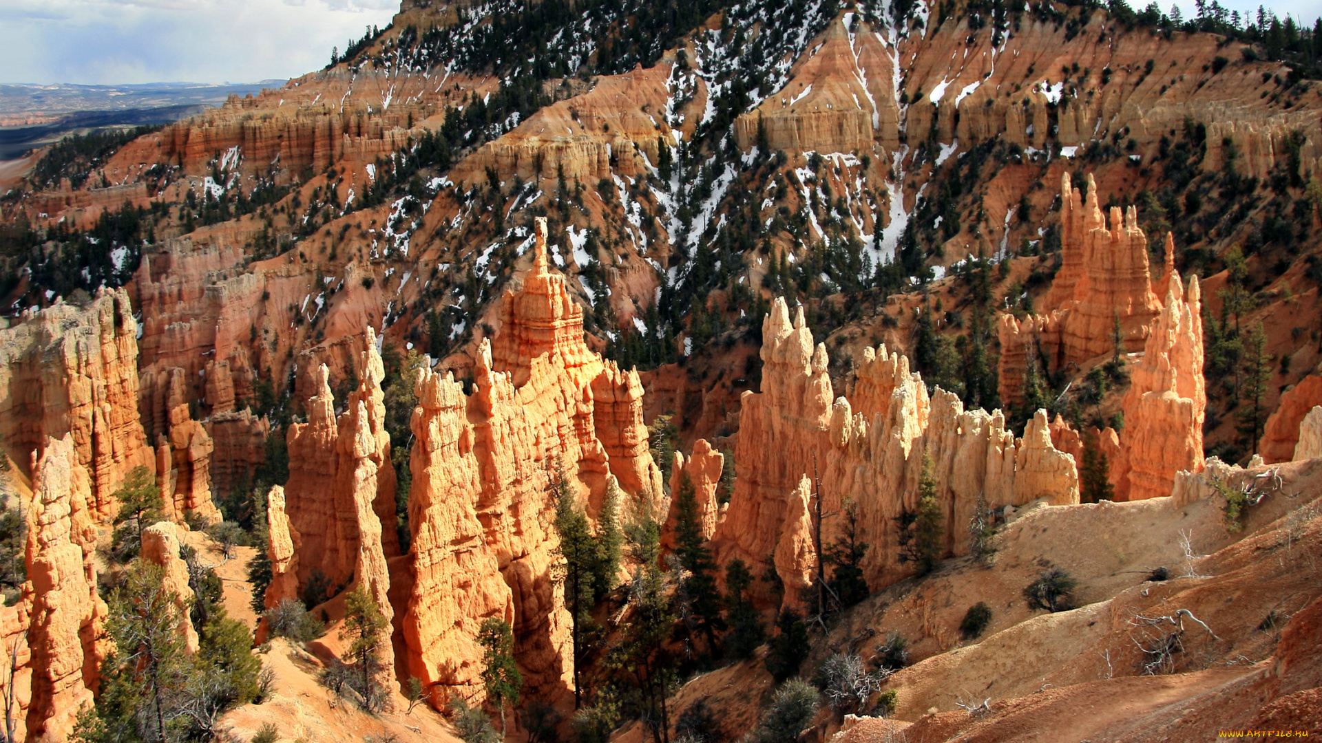 природа, горы, boat, mesa, bryce, canyon, national, park, utah, usa