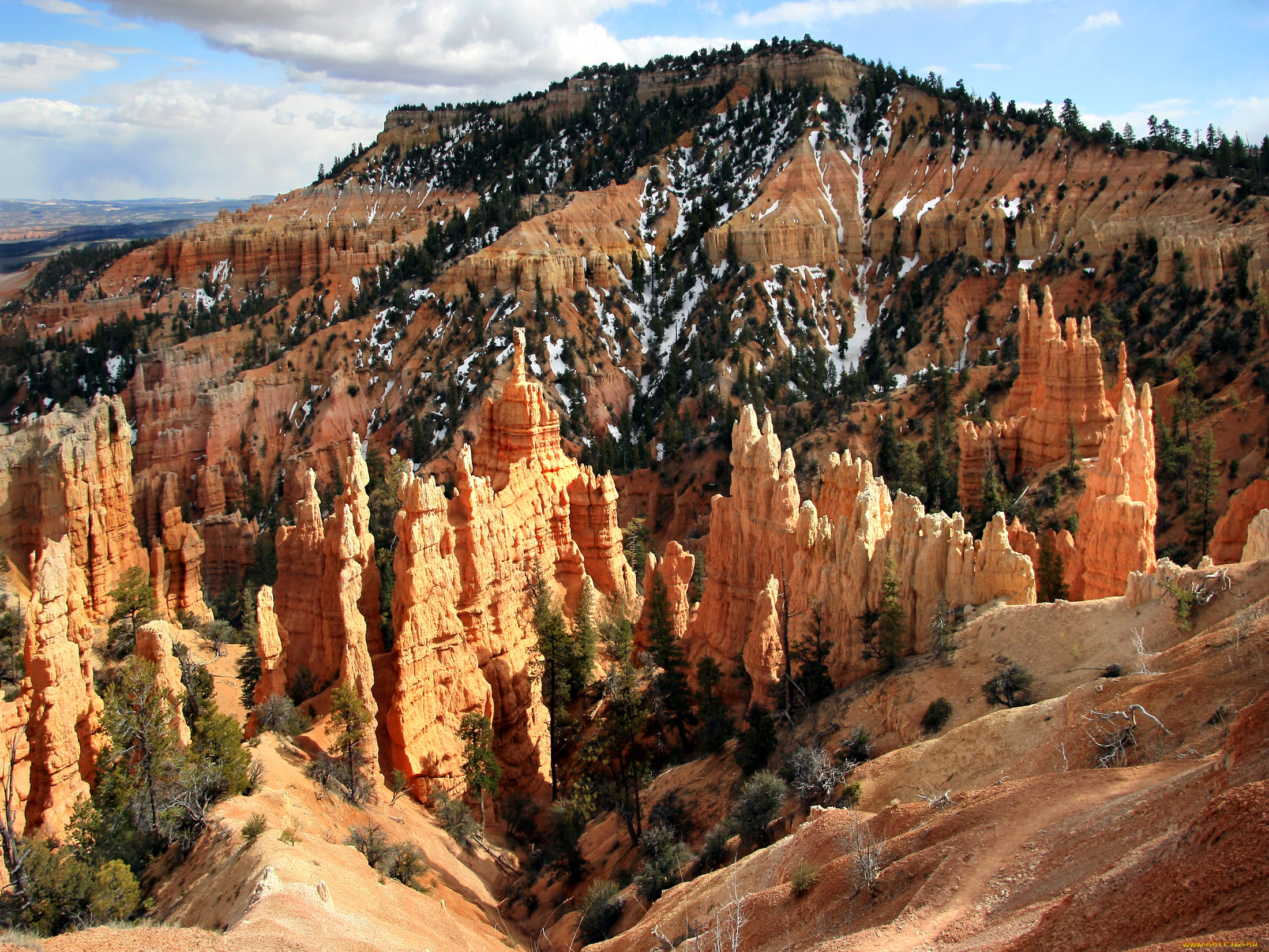 природа, горы, boat, mesa, bryce, canyon, national, park, utah, usa