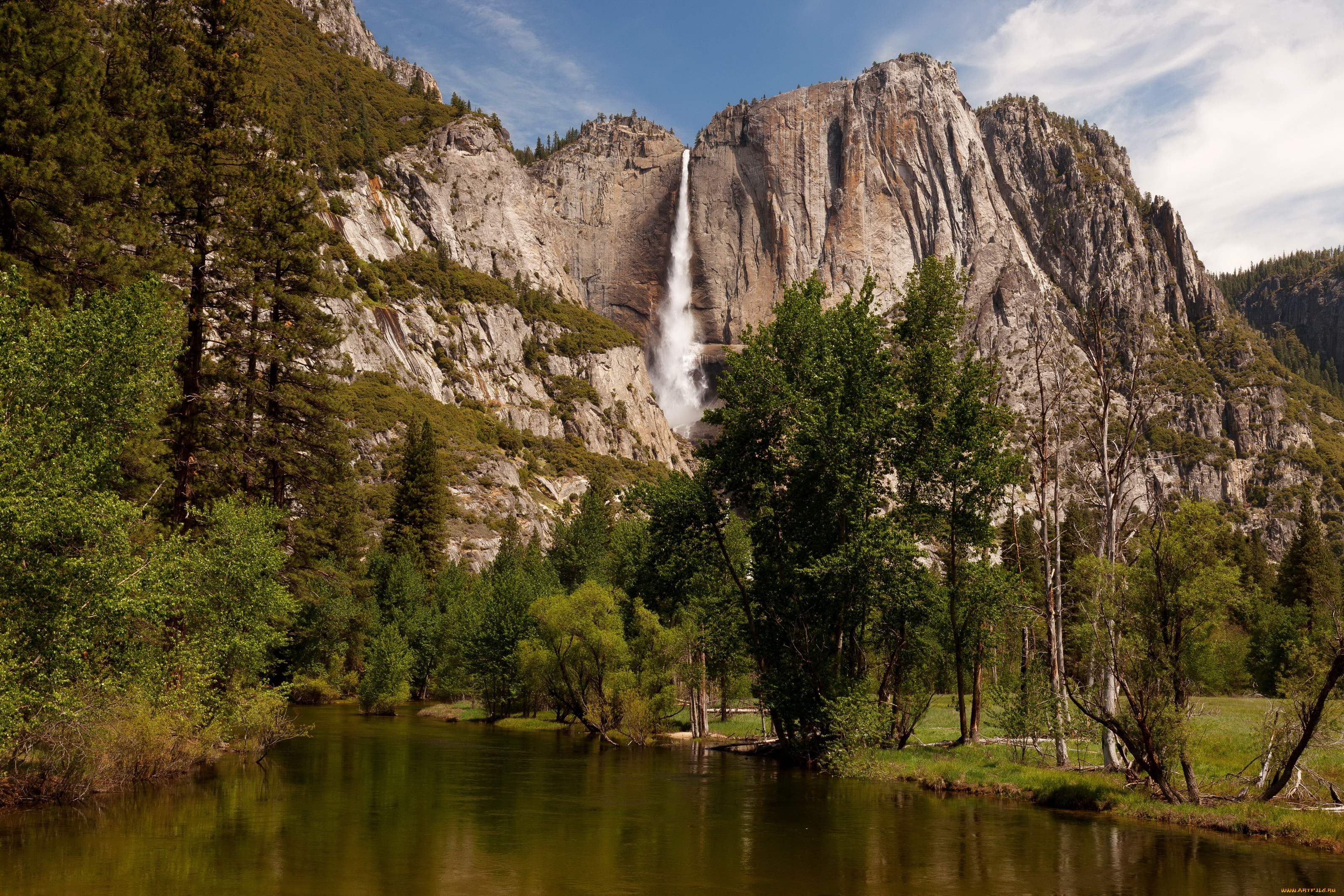 yosemite, national, park, california, природа, горы, yosemite, national, park, лес, скала, озеро