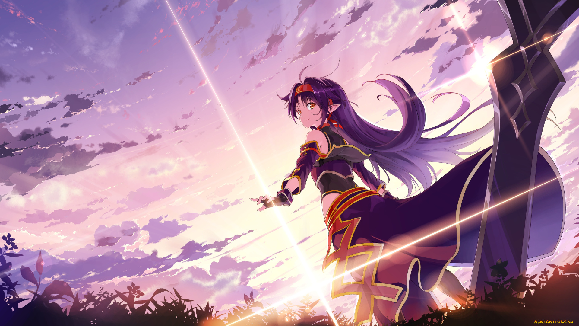 аниме, sword, art, online, konno, yuuki