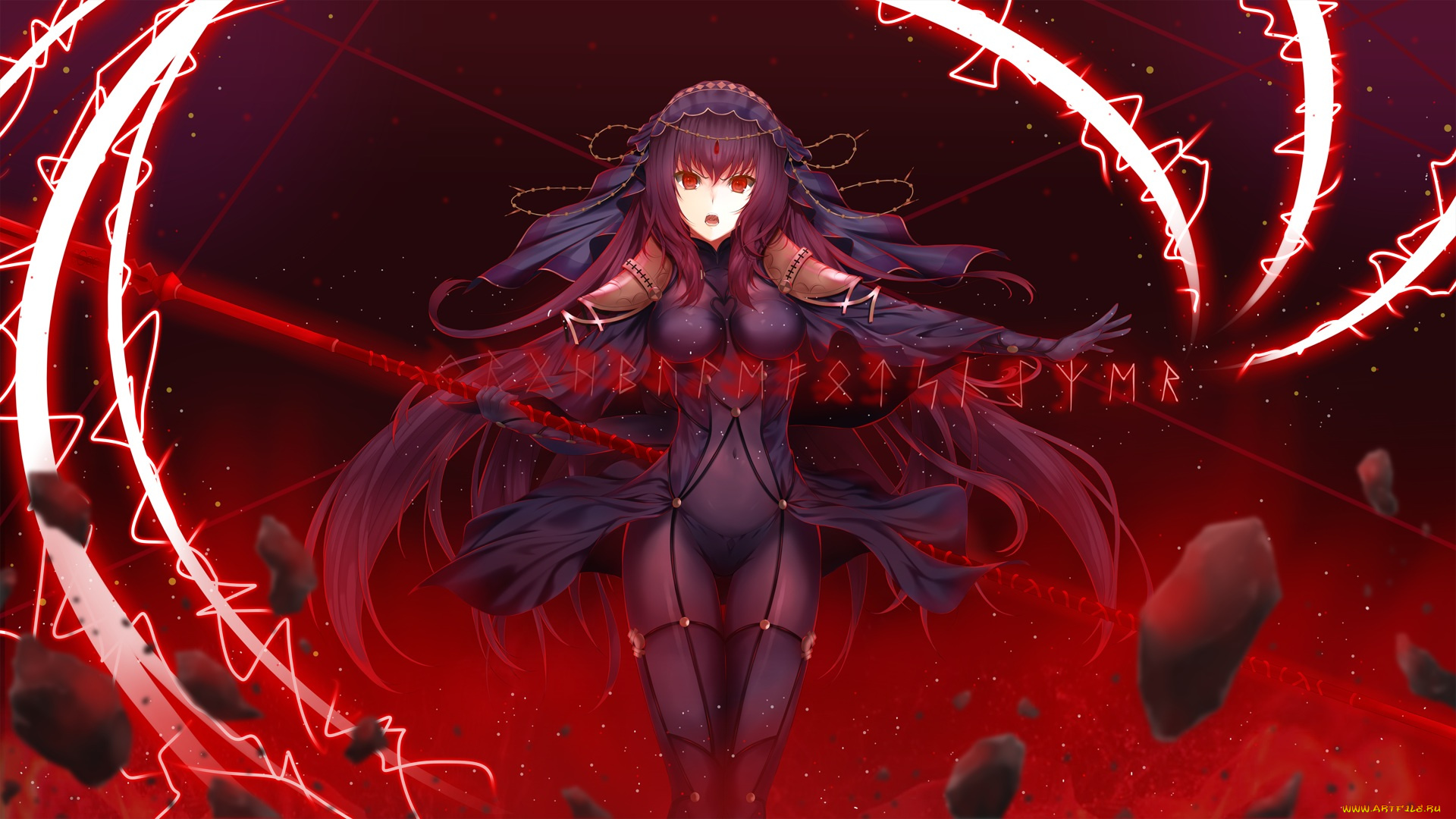 аниме, fate, stay, night, grand, order, scathach, hajika