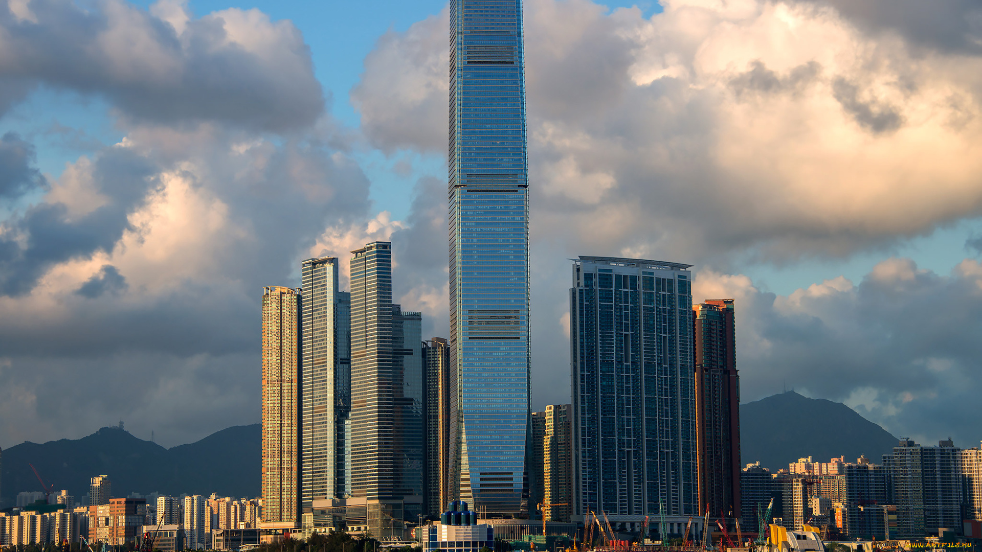 icc, tower, , west, kowloon, , hong, kong, города, гонконг, , китай, простор
