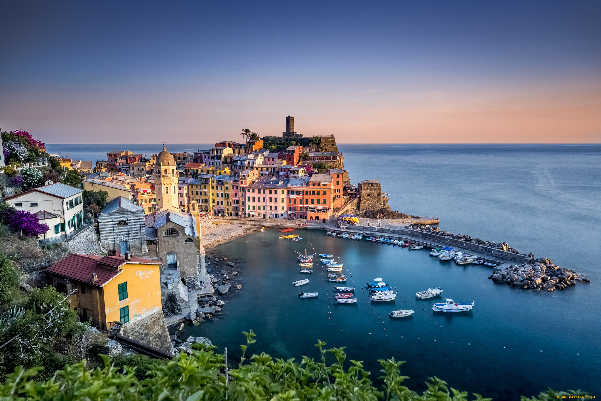 vernazza, -, cinque, terre, -, italy, города, амальфийское, и, лигурийское, побережье, , италия, простор