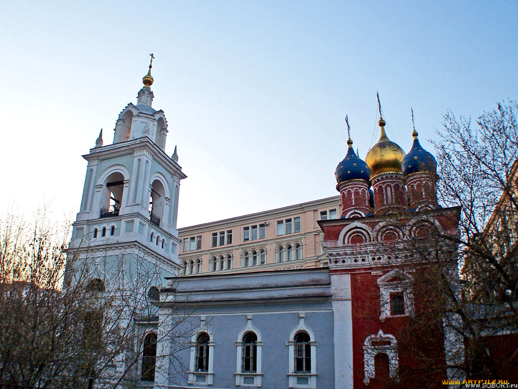 москва, варварка, весна, города, православные, церкви, монастыри