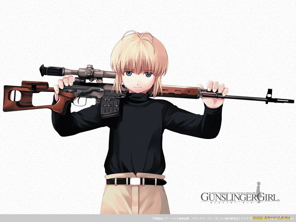 rico, аниме, gun, slinger, girl