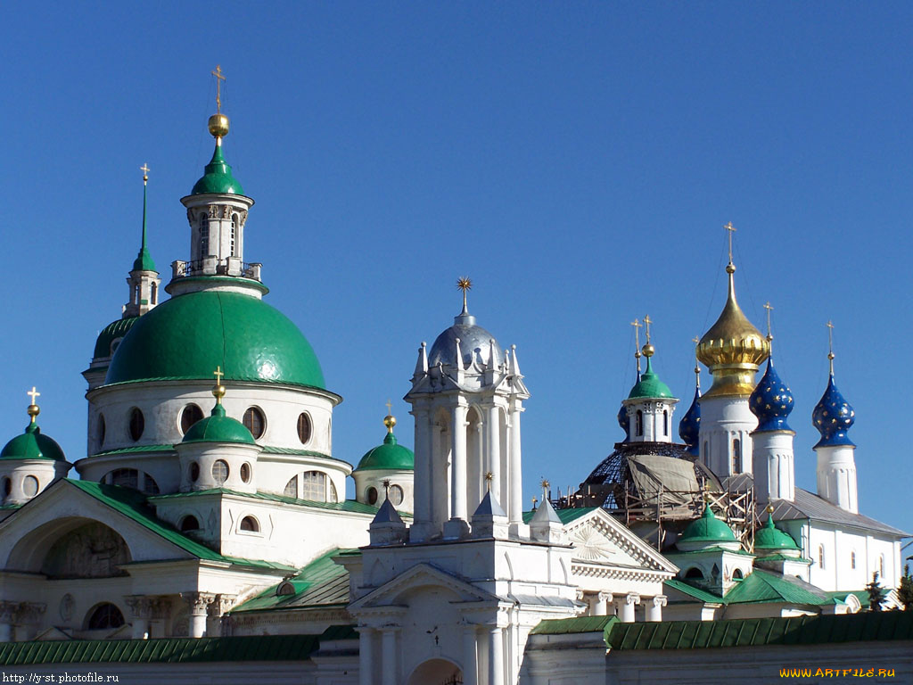 ростов, спасо, Яровлевский, монастырь, города, православные, церкви, монастыри