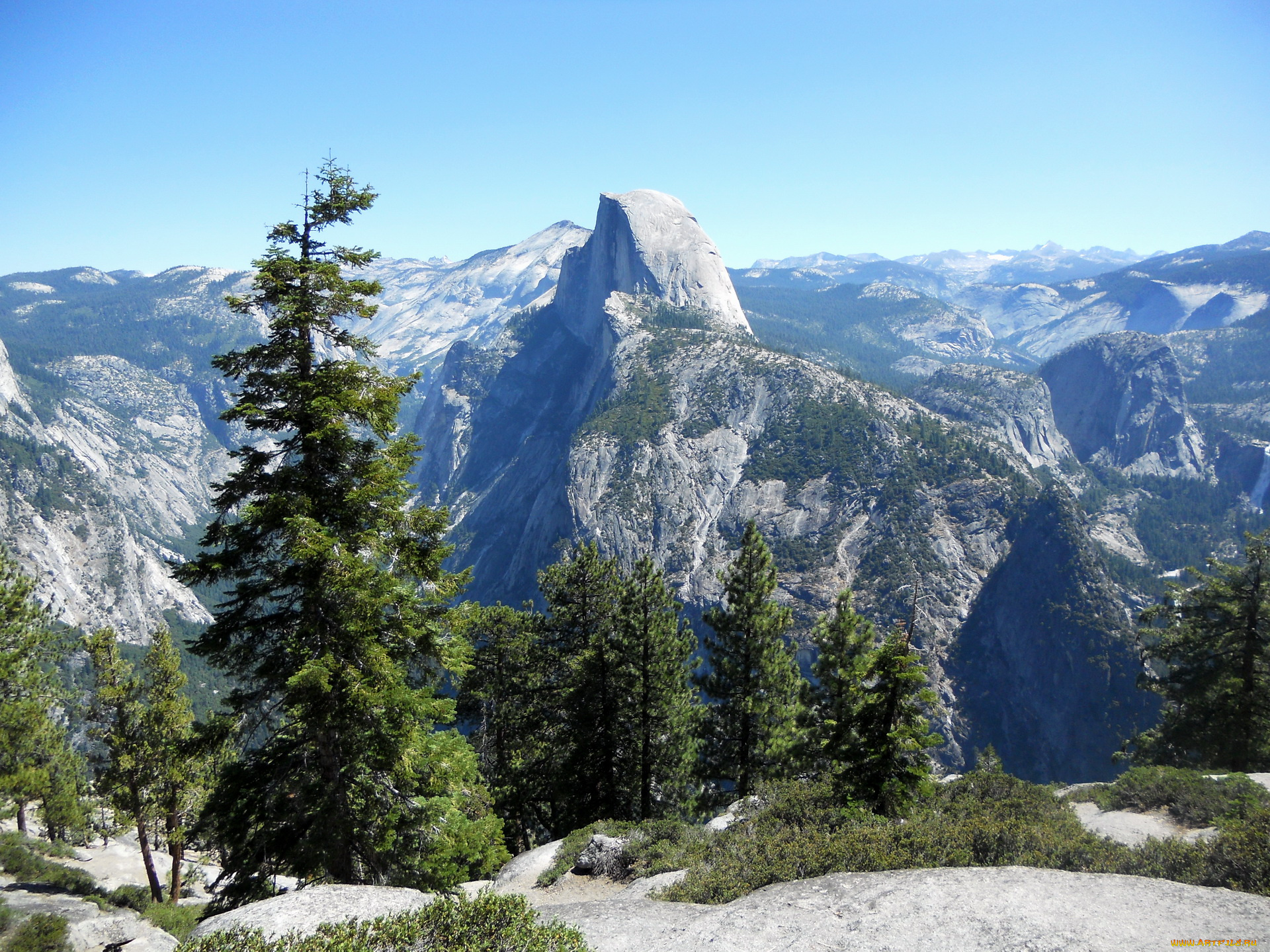 природа, горы, glacier, point, yosemite