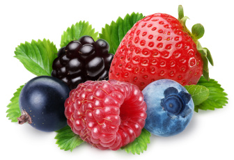 обоя еда, фрукты, ягоды, малина, ежевика, черника, чёрная, смородина, клубника