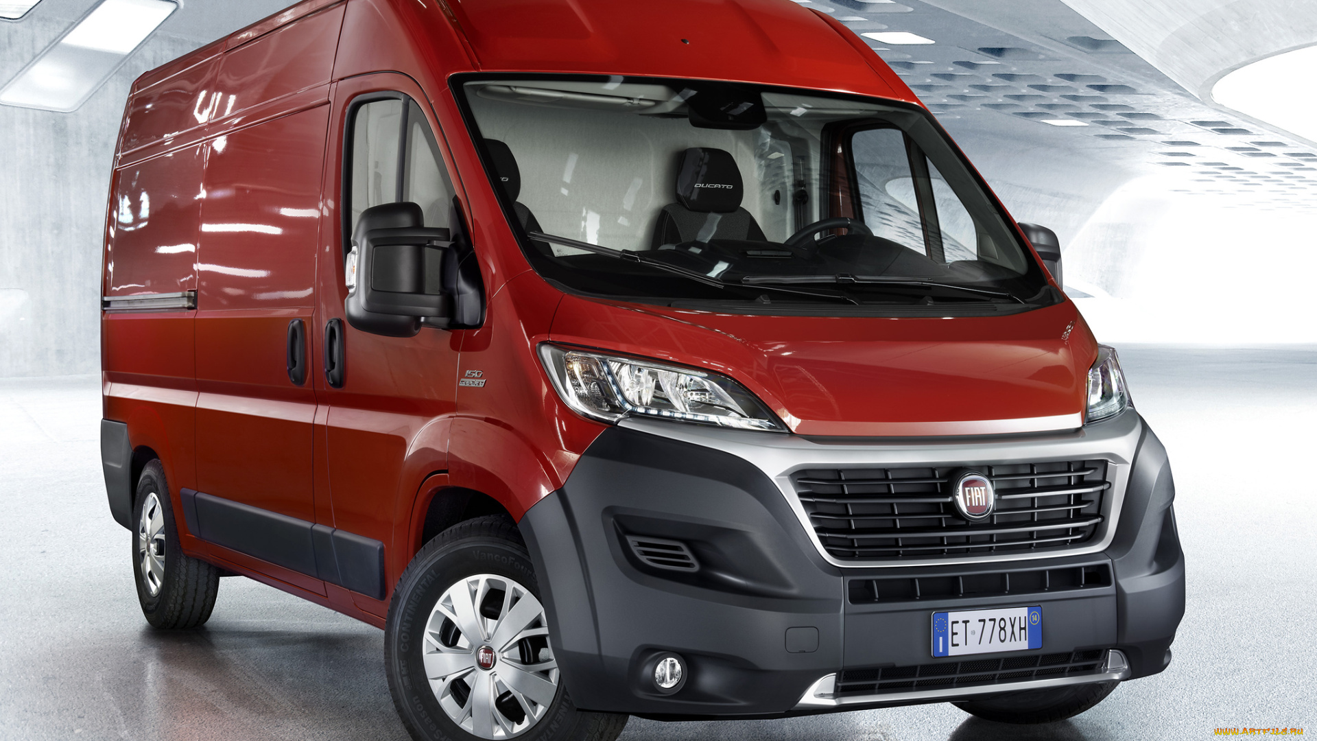 автомобили, fiat, красный, 2014г, l3h2, van, ducato