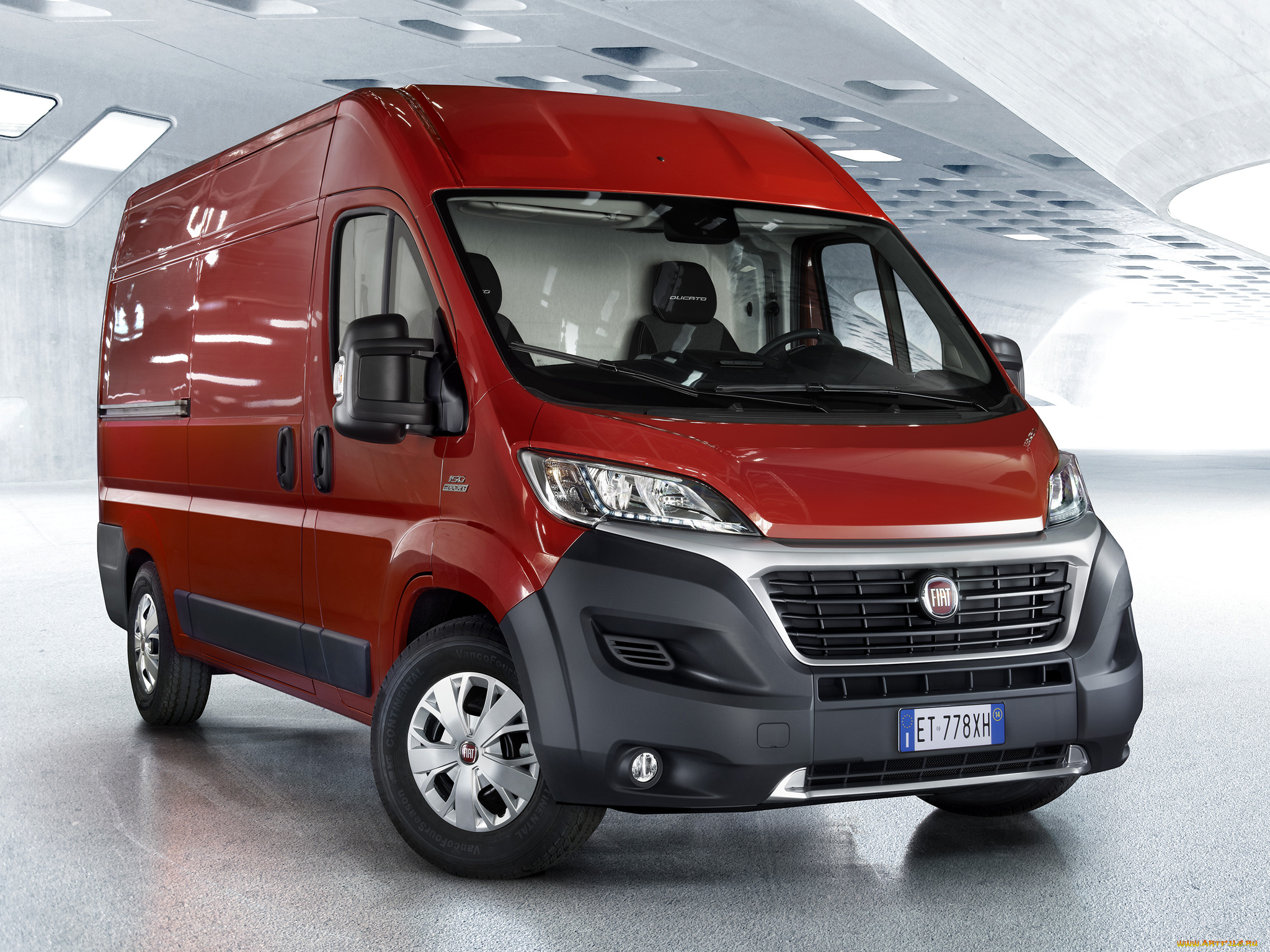 автомобили, fiat, красный, 2014г, l3h2, van, ducato