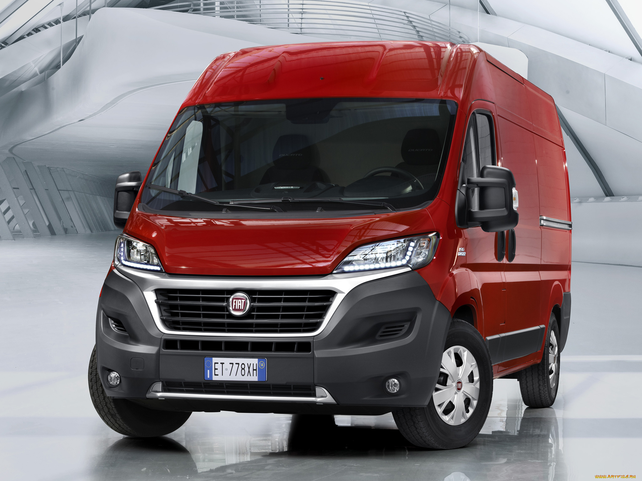 автомобили, fiat, красный, van, l3h2, 2014г, ducato