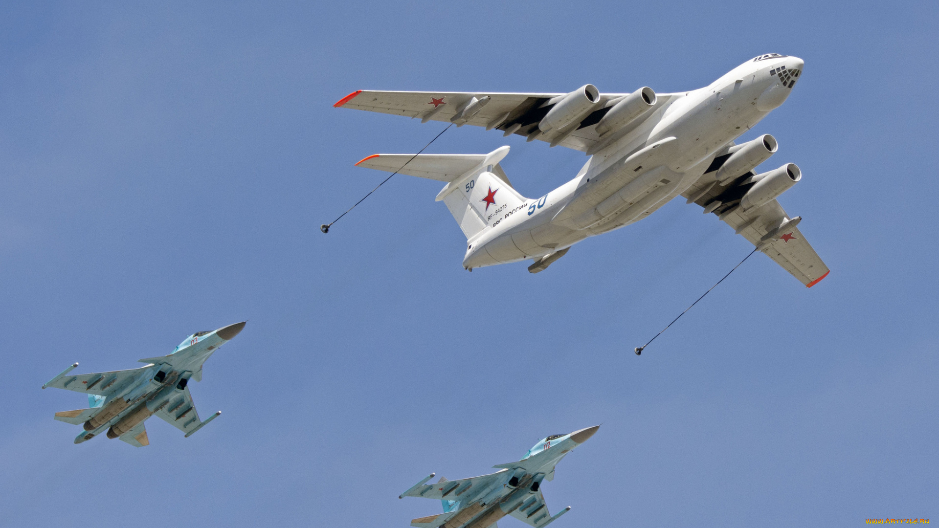 airforce, il-78, and, su-34, авиация, разные, вместе