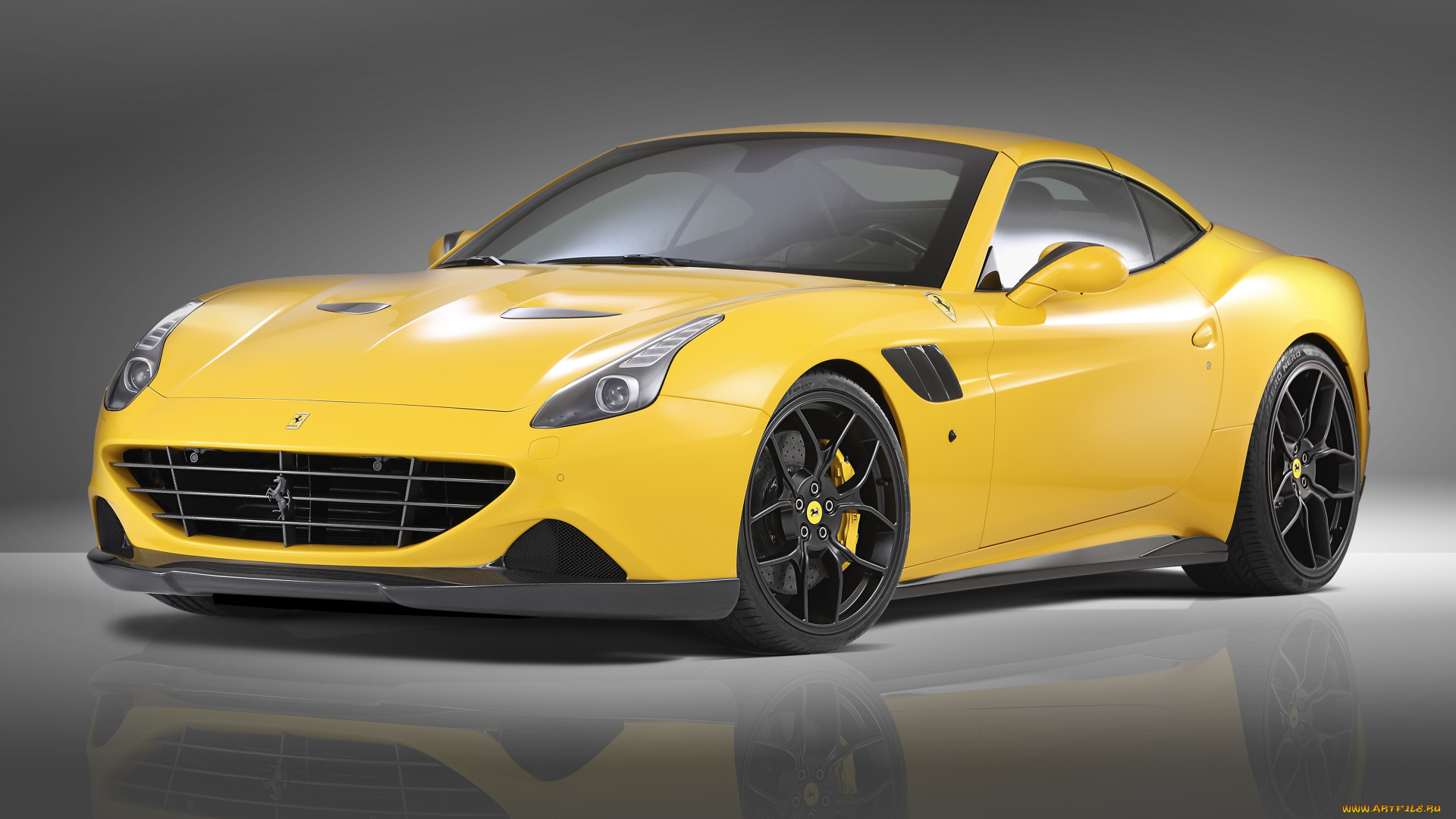 автомобили, ferrari, novitec, rosso, california, t, 2015г, желтый