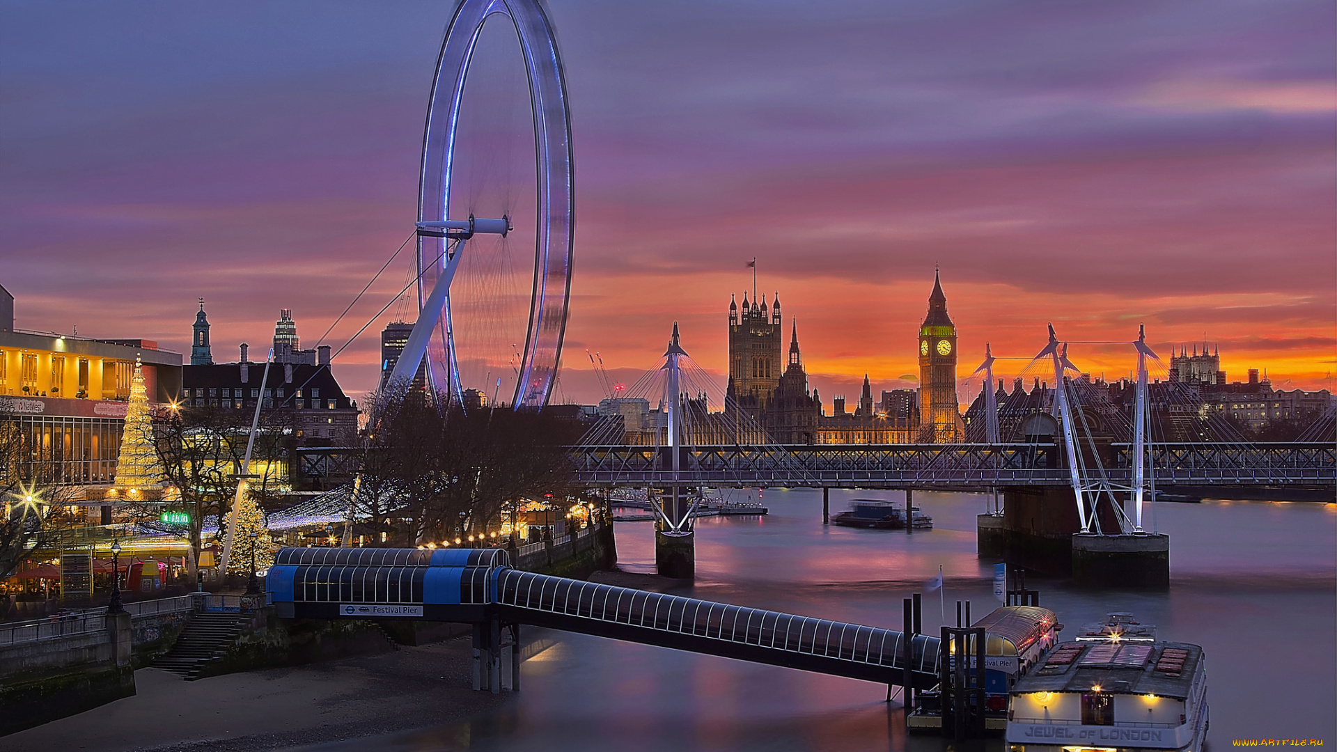 westminster, , london, , england, города, лондон, , великобритания, огни, колесо, парк, мост, река