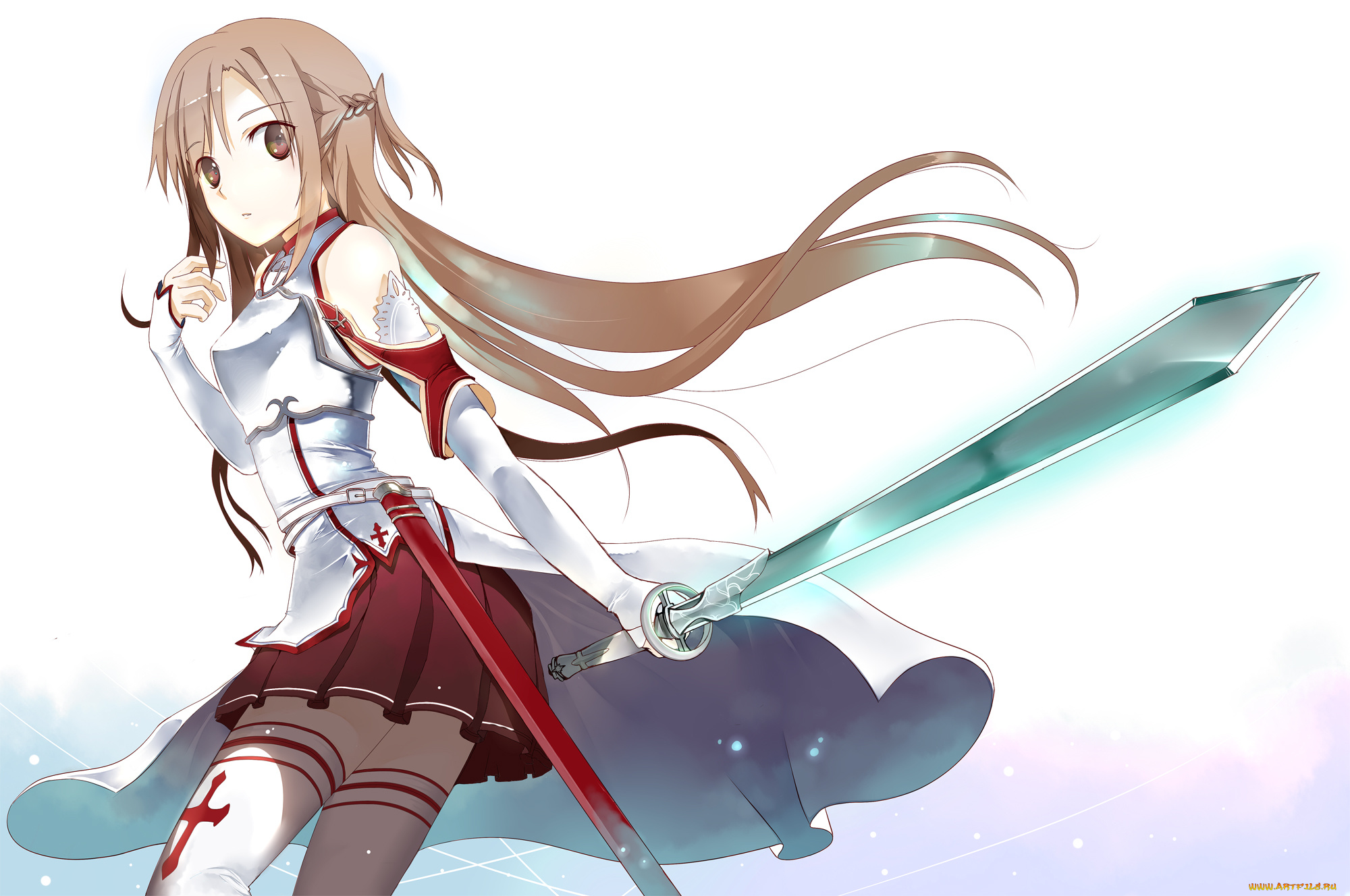 аниме, sword, art, online, yuuki, asuna, sword, art, online, асуна, komori