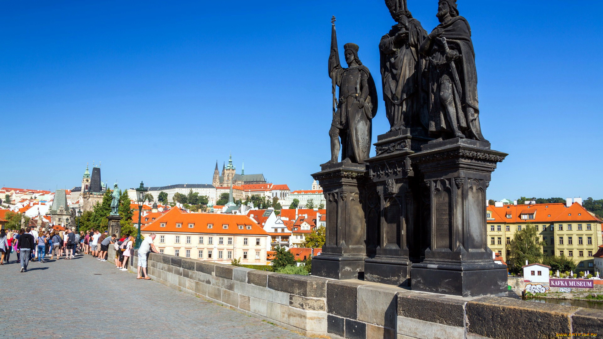 города, прага, , чехия, charles, bridge