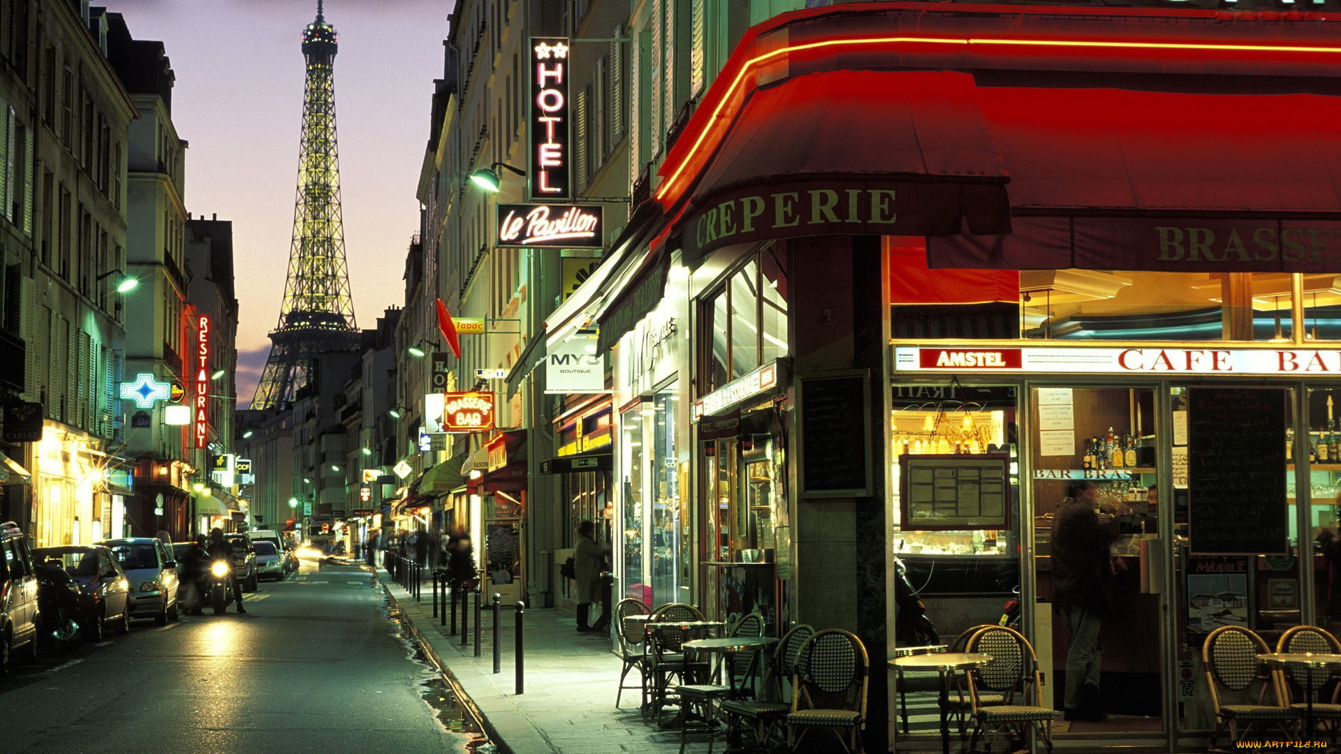 города, париж, франция, улица, кафе