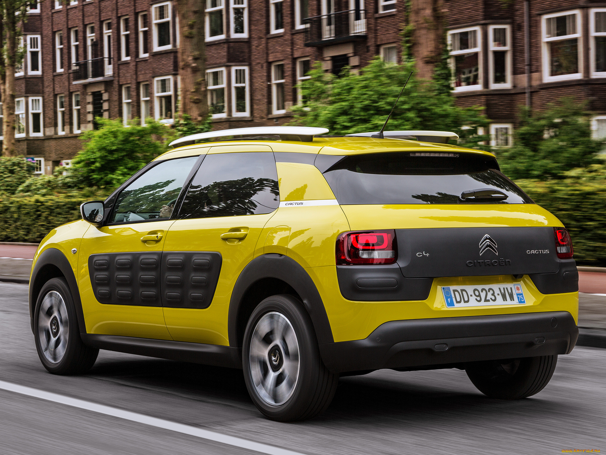 автомобили, citroen, citroеn, c4, cactus, 2014г, желтый