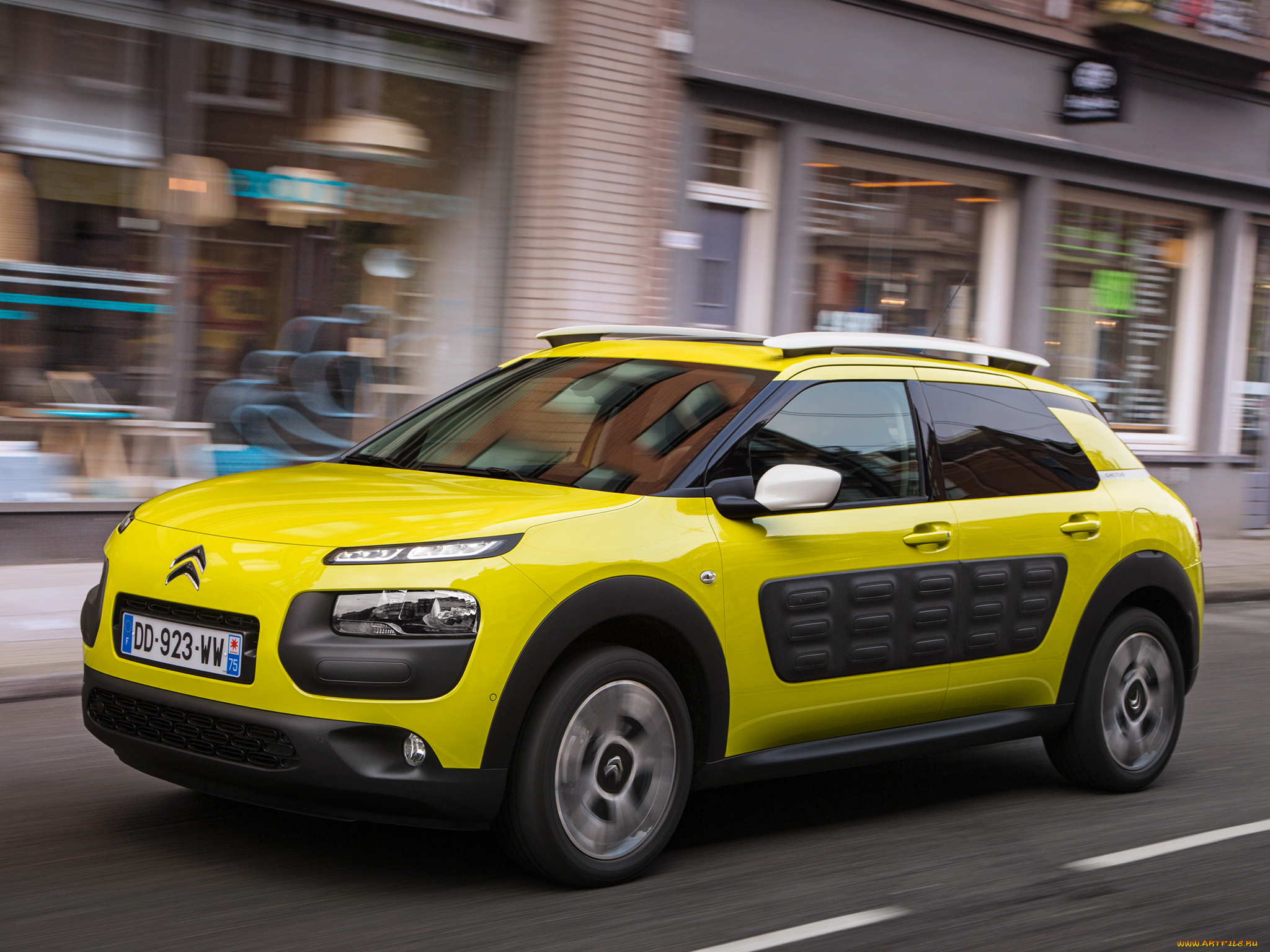 автомобили, citroen, citroеn, c4, cactus, 2014г, желтый