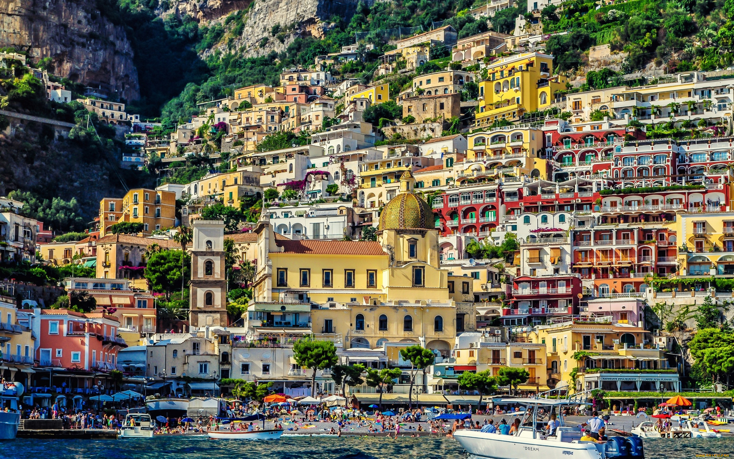 города, амальфийское, и, лигурийское, побережье, , италия, positano, amalfi, italy, позитано, амальфи, здания, катер, пляж, скалы