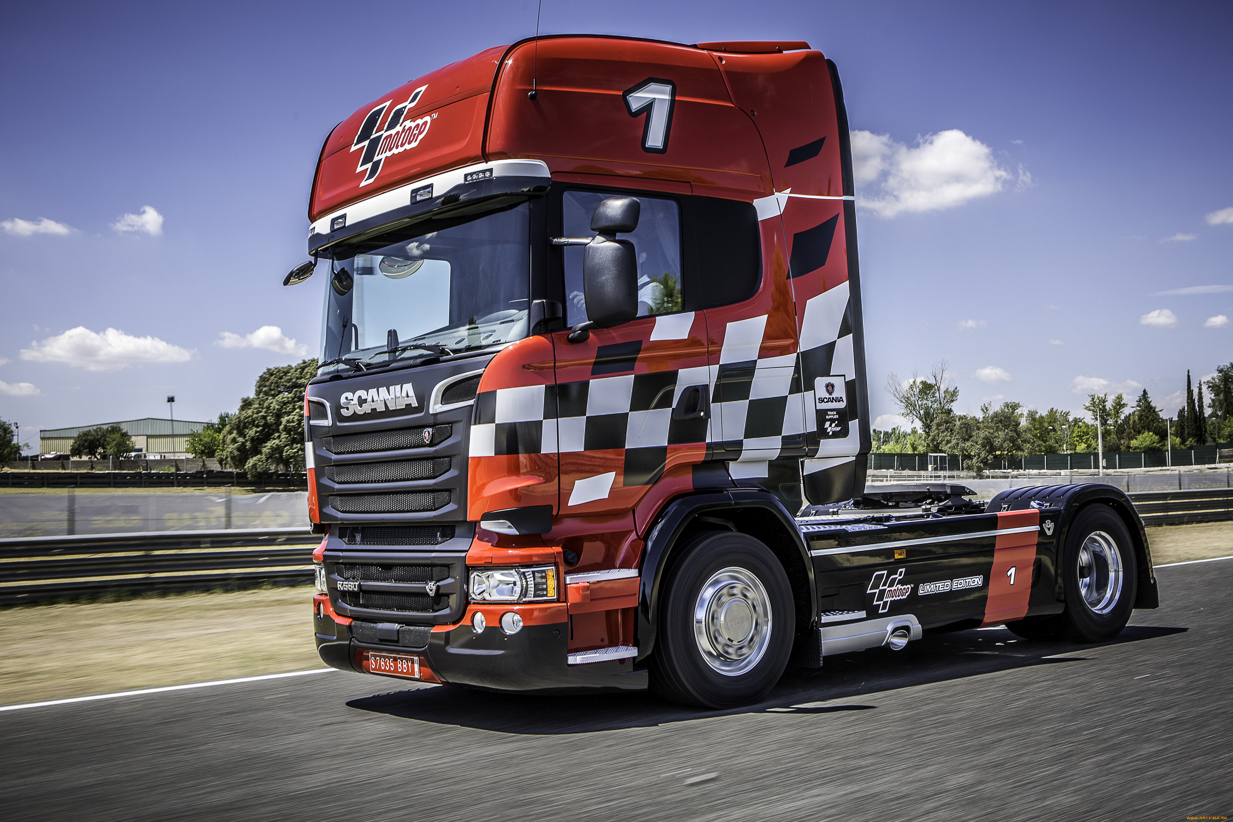 автомобили, scania, 2015г, edition, limited, motogp, v8