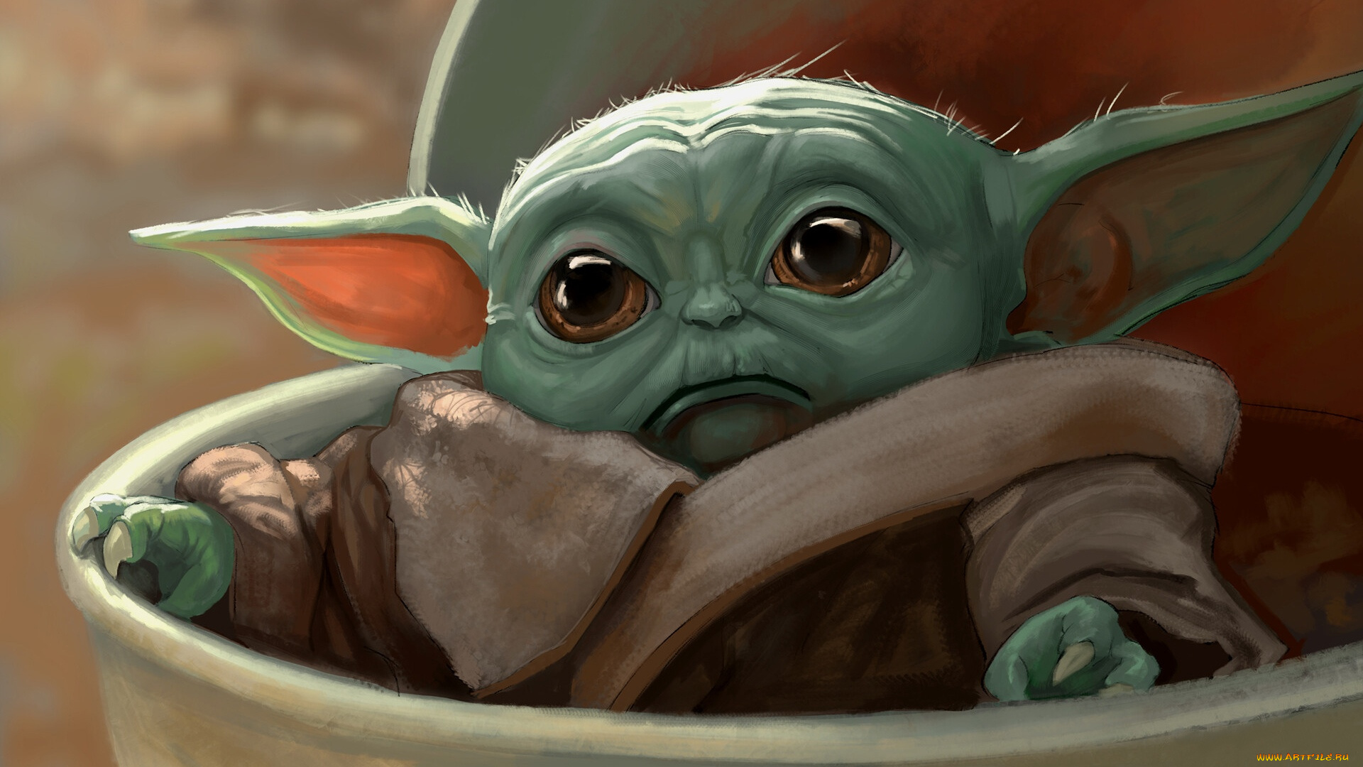 рисованное, кино, , мультфильмы, baby, yoda