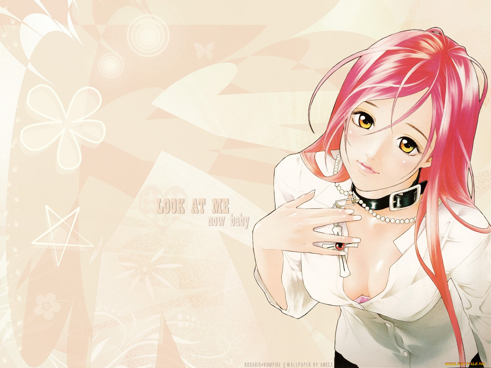 аниме, rosario, vampire