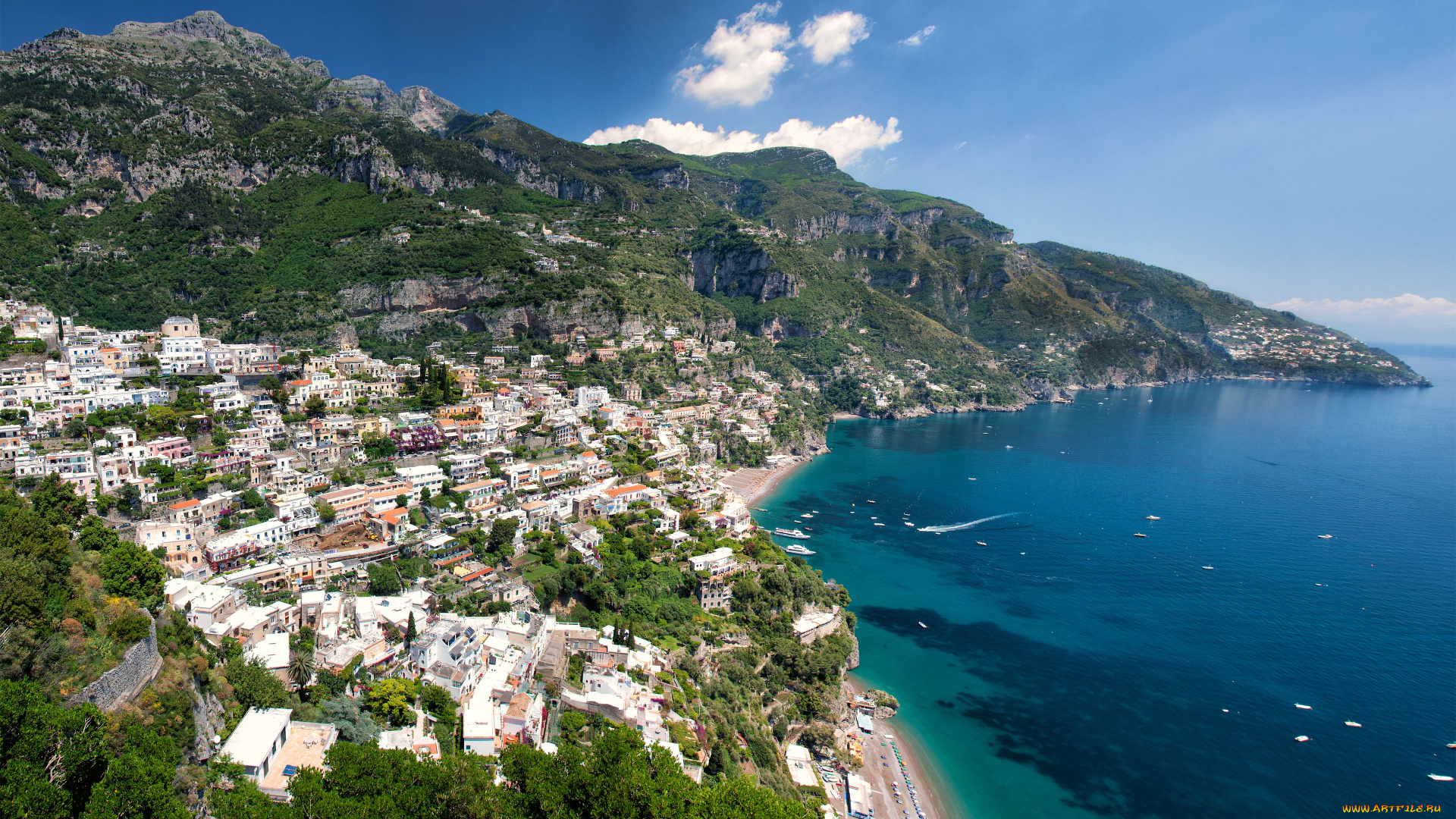 amalfi, italy, города, амальфийское, лигурийское, побережье, италия, positano, море, горы, пейзаж, панорама, амальфи