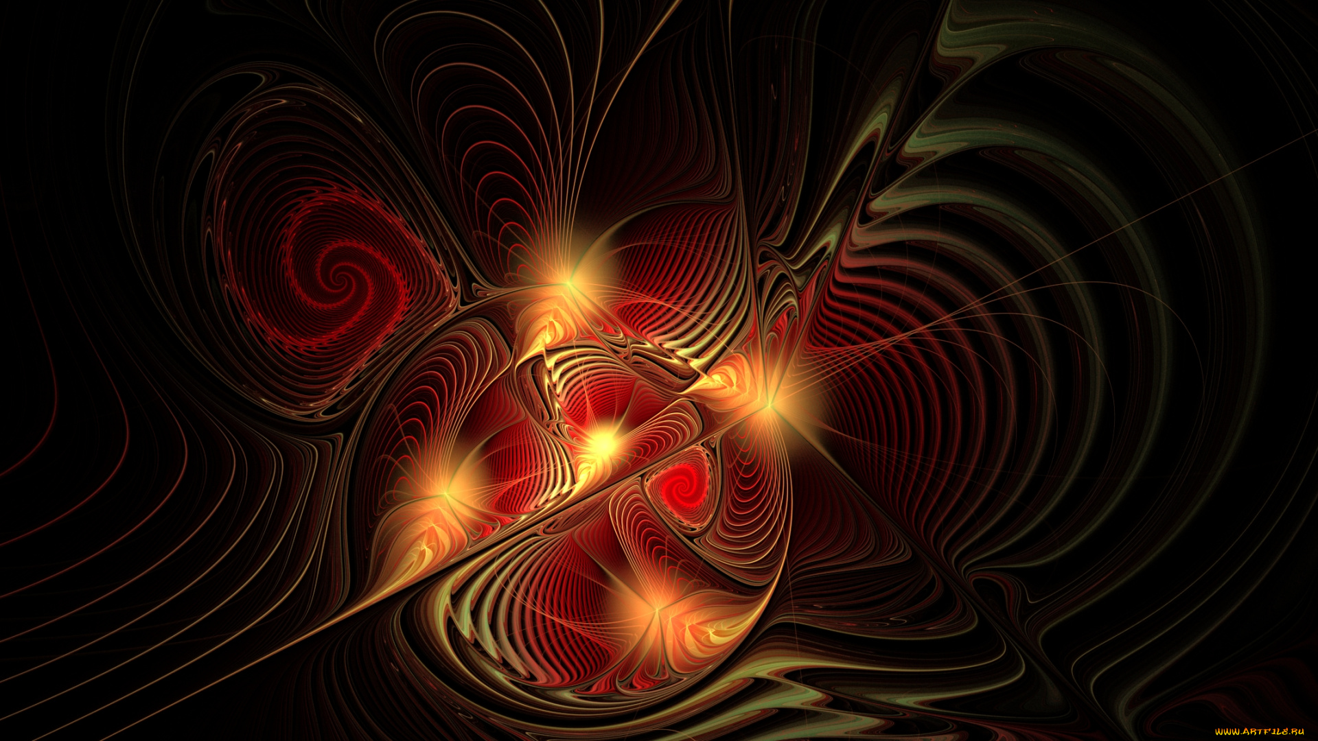 3д, графика, fractal, фракталы, узор, цвета, фон