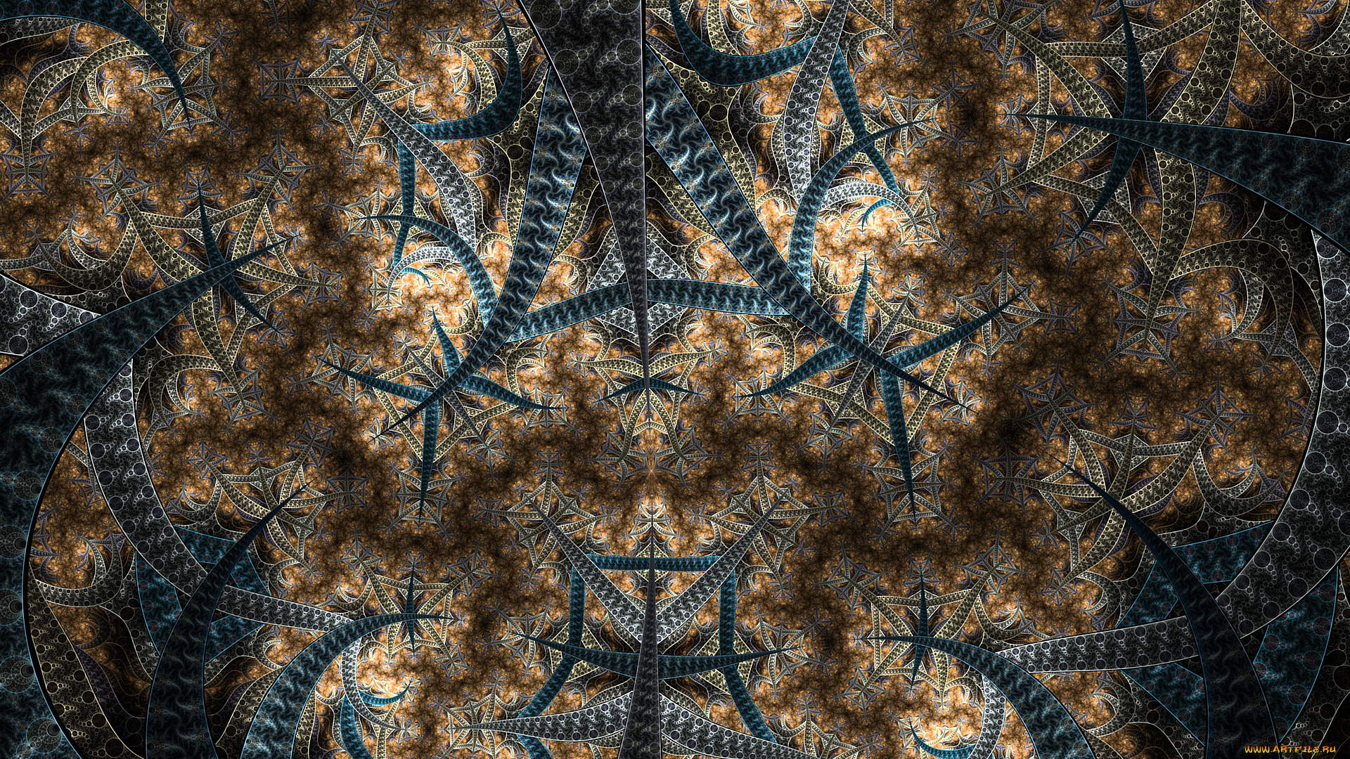 3д, графика, фракталы, , fractal, узор, цвета, фон