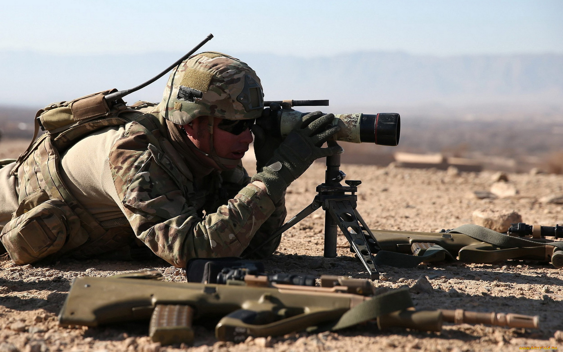 оружие, армия, спецназ, камуфляж, наблюдение, наводчик, военный, солдат