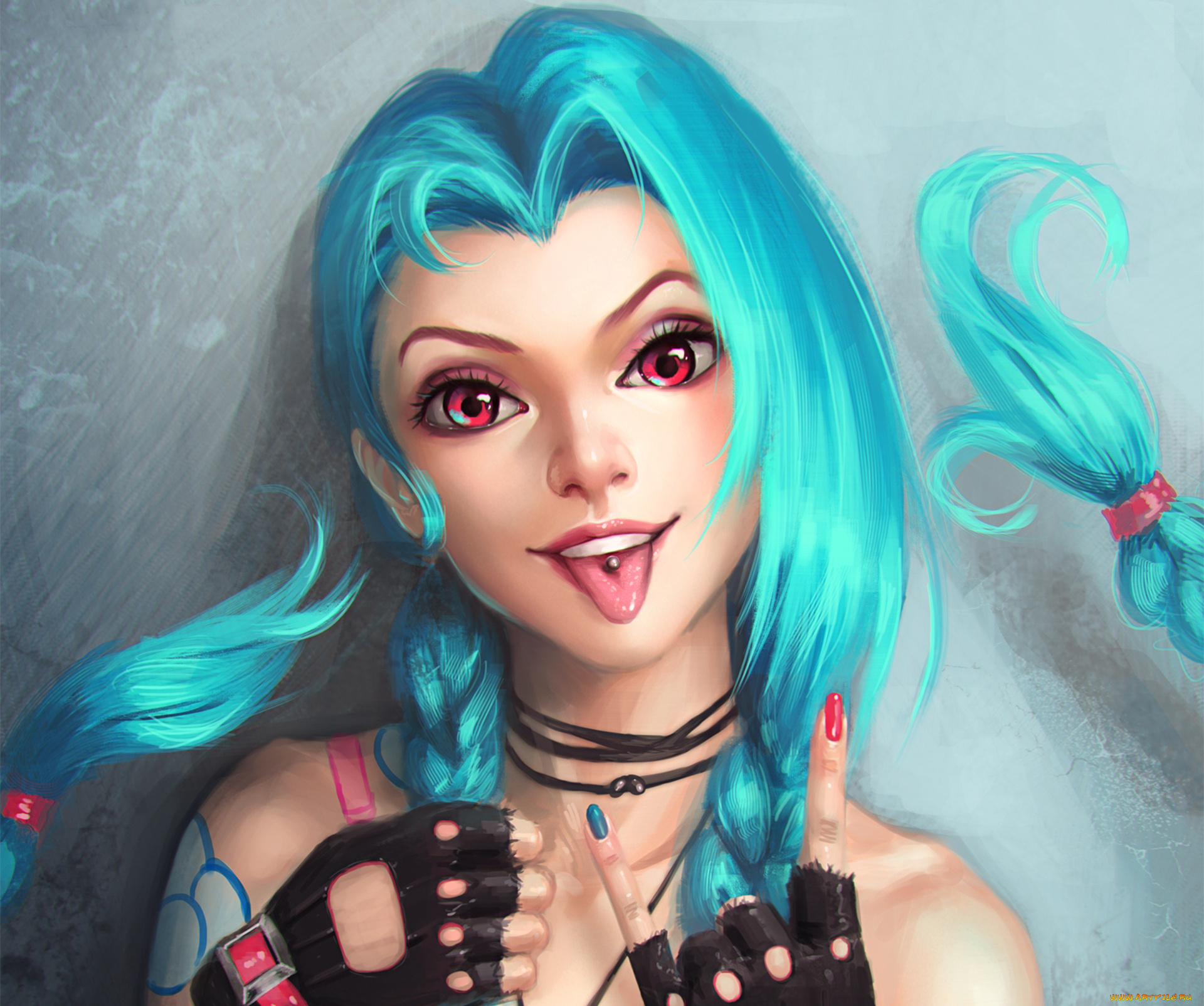 league, of, legends, фэнтези, девушки, язык, league, of, legends, lol, jinx