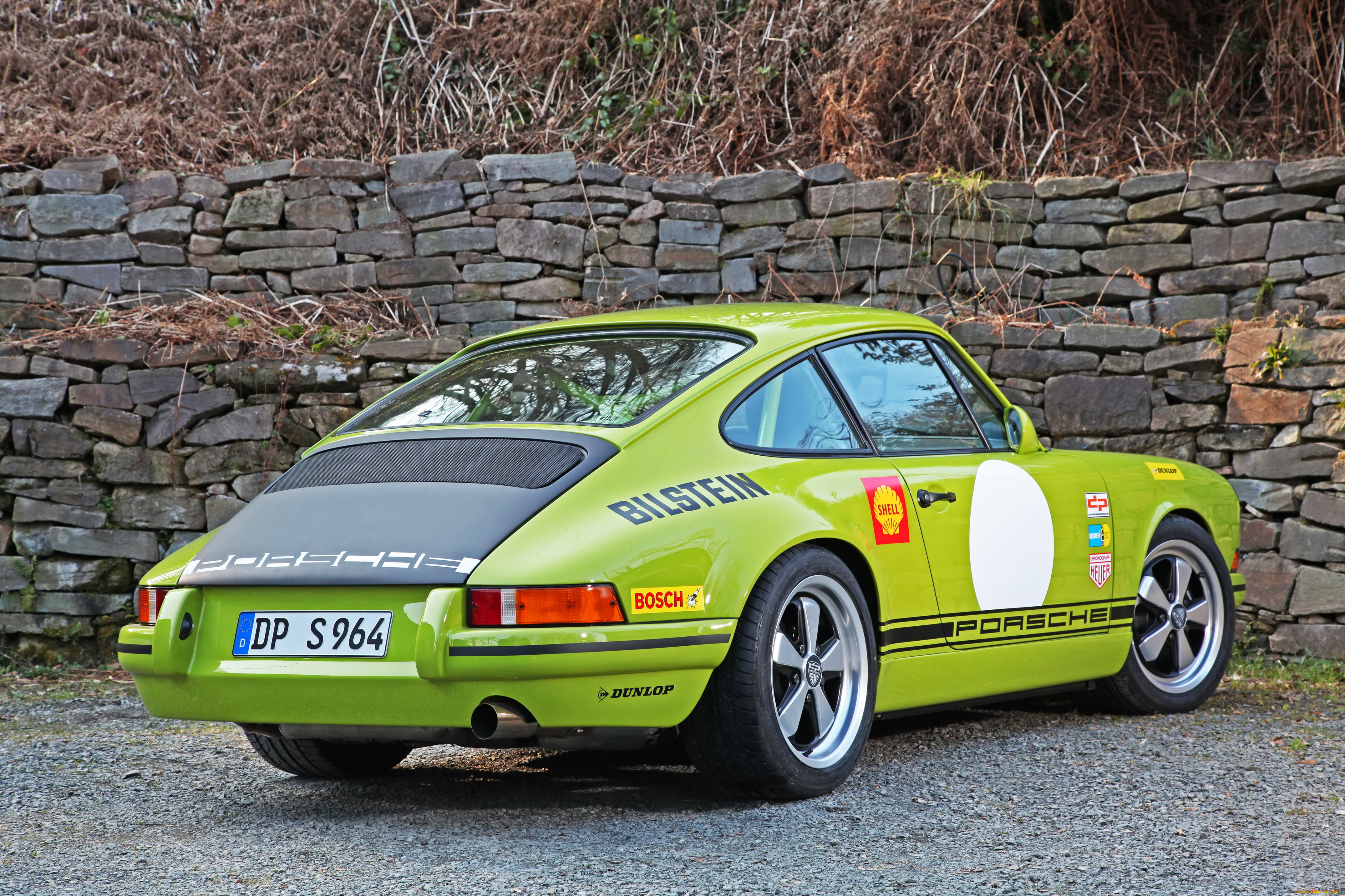 964, classic, s, автомобили, porsche, auto, зелёный