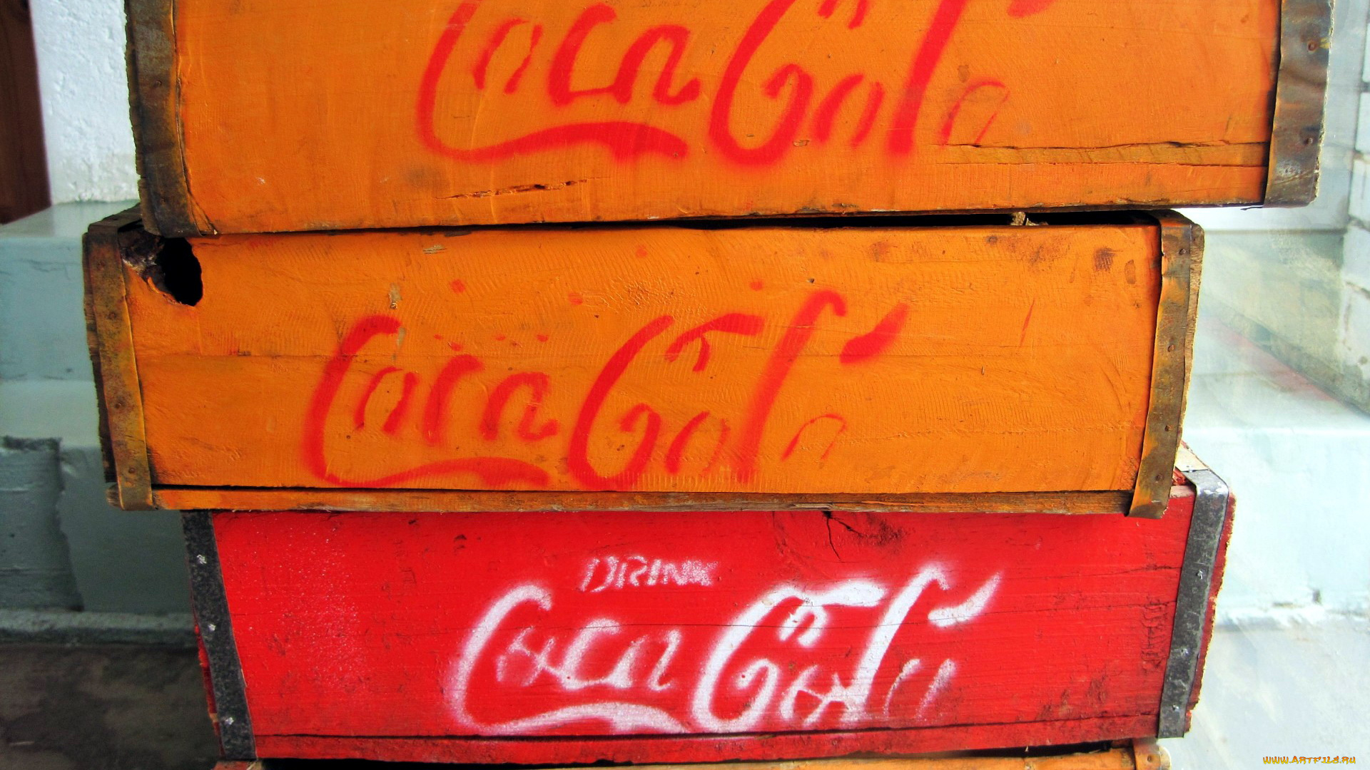 бренды, coca-cola, ящики