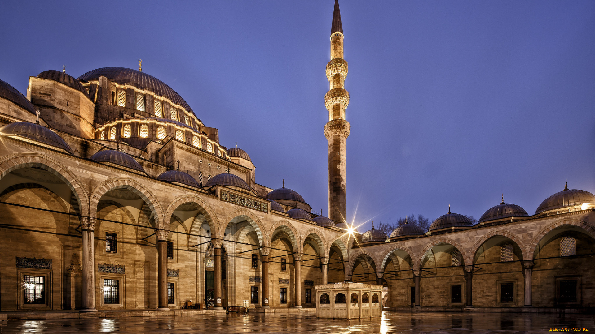города, -, мечети, , медресе, turkey, suleymaniye, mosque, небо, синее, турция, ночь, стамбул, istanbul, город, архитектура, освещение, city, мечеть, сулеймание
