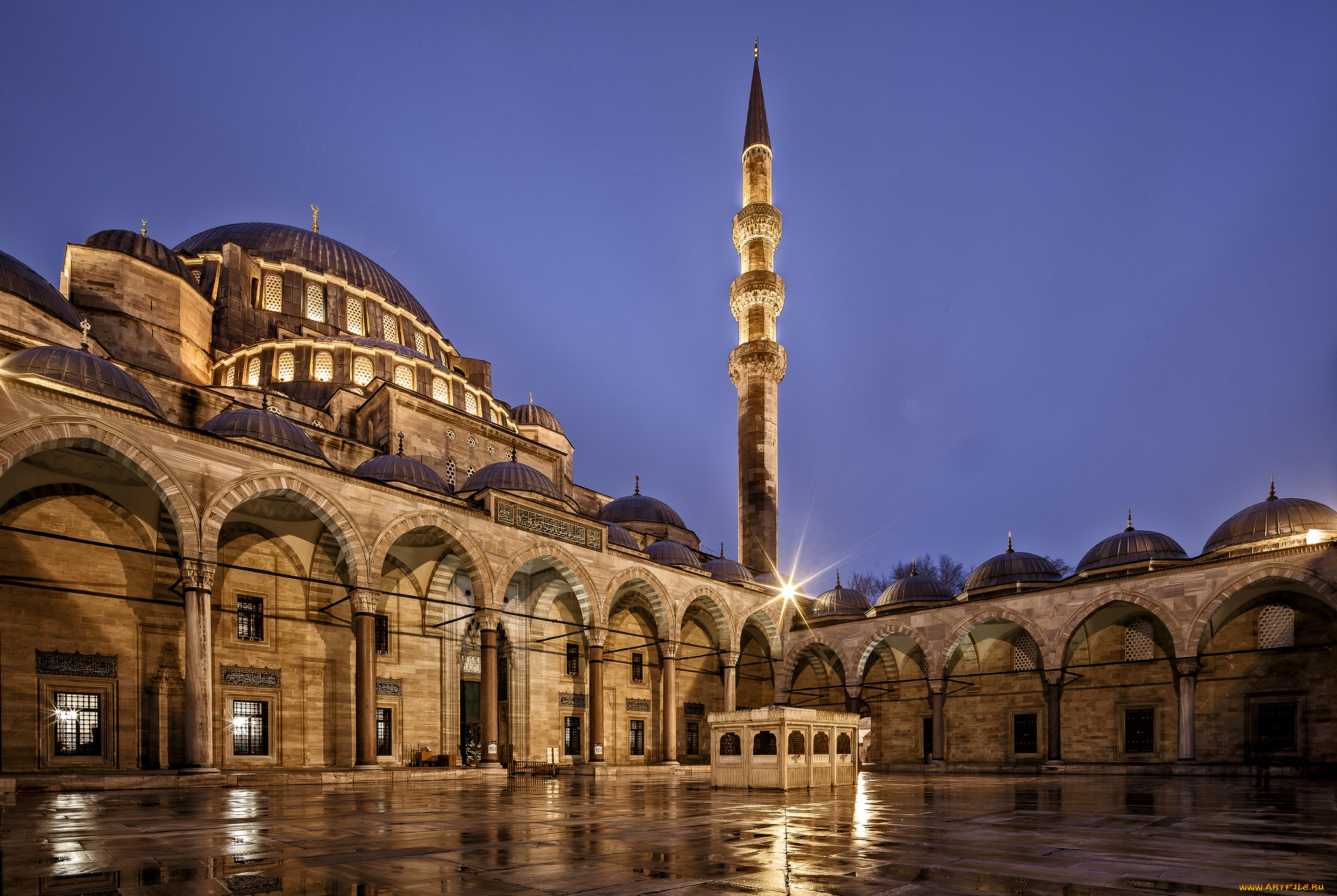 города, -, мечети, , медресе, turkey, suleymaniye, mosque, небо, синее, турция, ночь, стамбул, istanbul, город, архитектура, освещение, city, мечеть, сулеймание