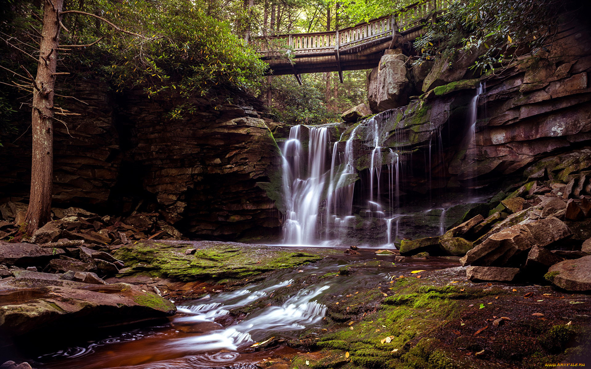 elekala, falls, usa, природа, водопады, elekala, falls