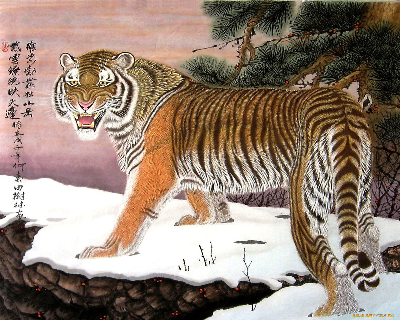 Картинки нарисованные животные Восточной Сибири