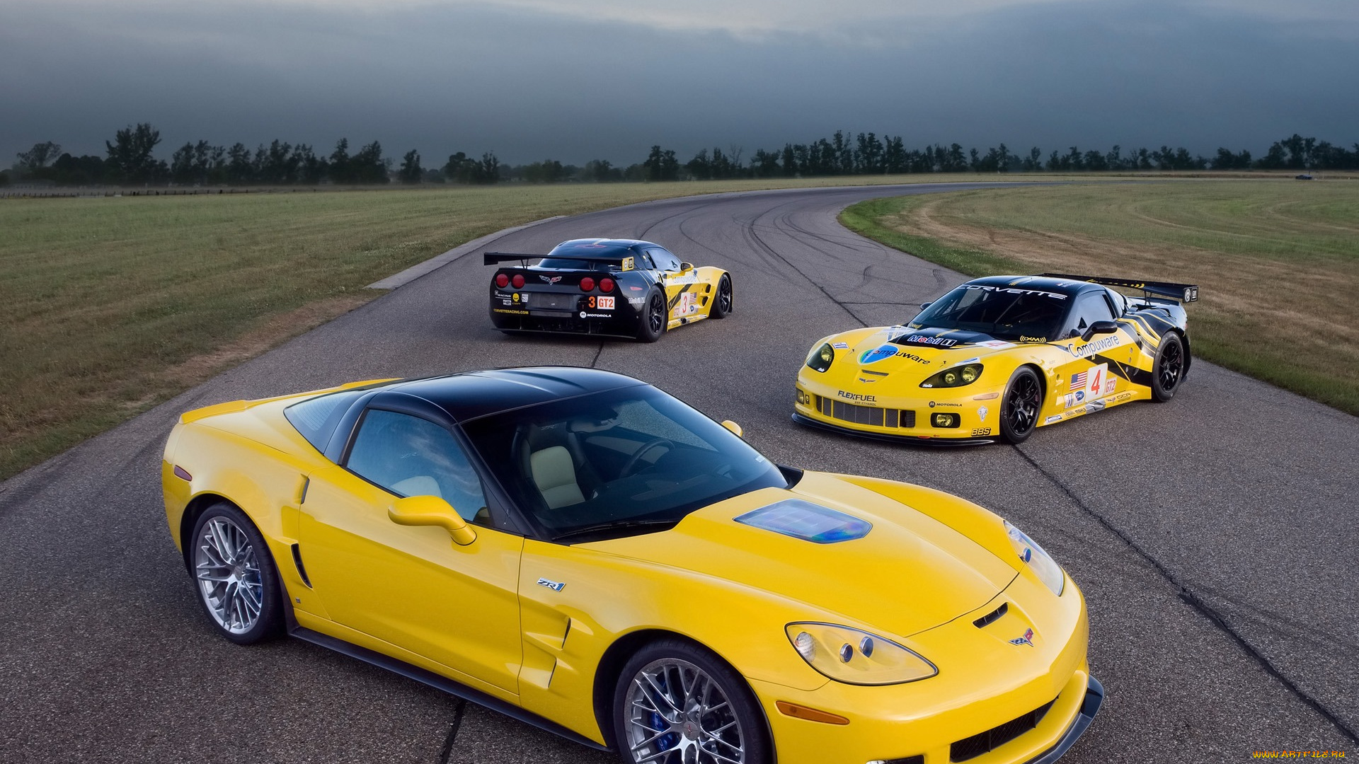 chevrolet, corvette, c6r, gt2, автомобили